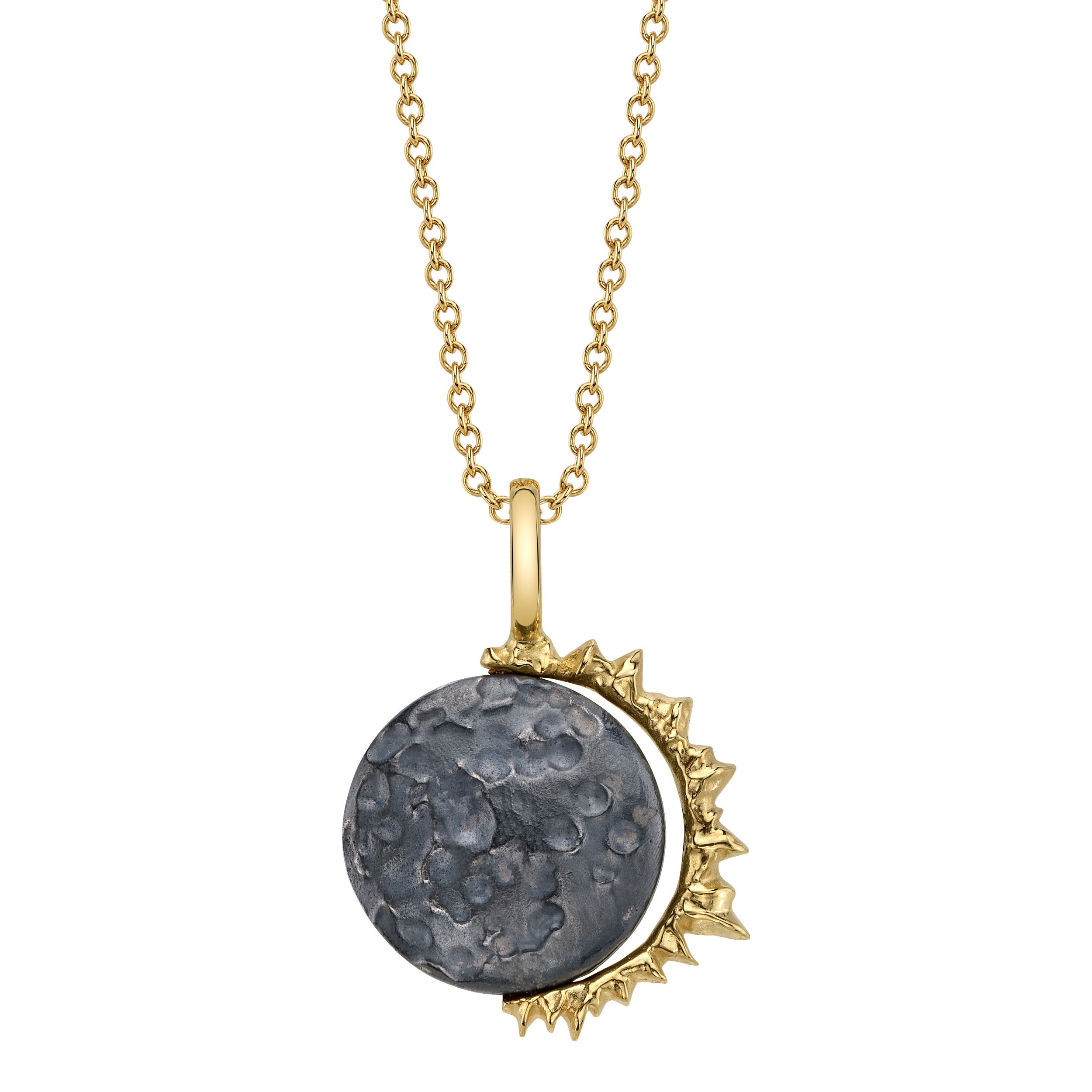 Eclipse Pendant in Yellow Gold