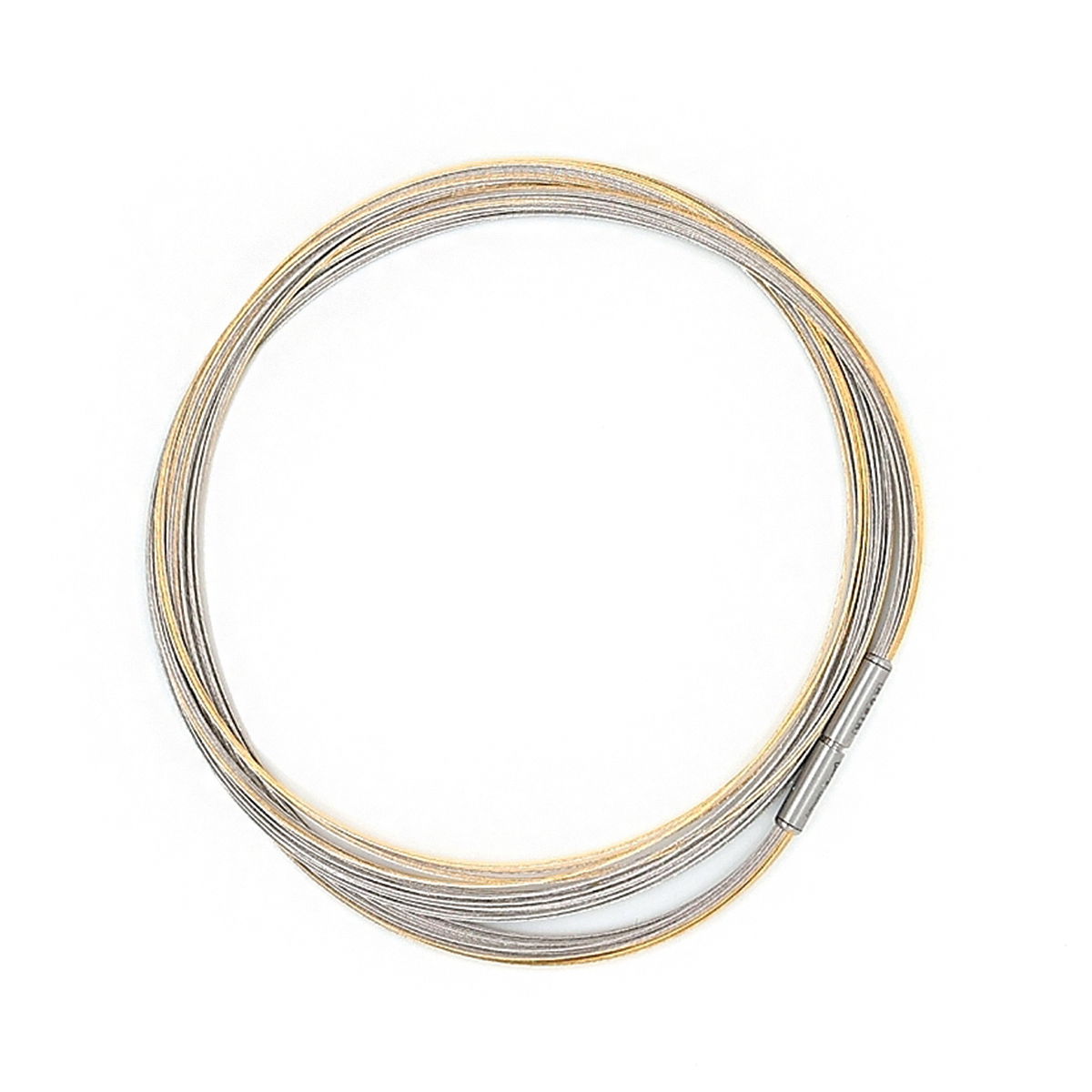 Sculptural in simplicity, this hand-finished stainless steel chain by Atelier Zobel is an understated statement in motion. This chain features the signature Vario connector which offers effortless versatility, allowing this piece to pair seamlessly with Zobel's sculptural pendants and clasps.-Stainless Steel-Length 20"Item# 807-01254 Two-Tone Vario Necklace