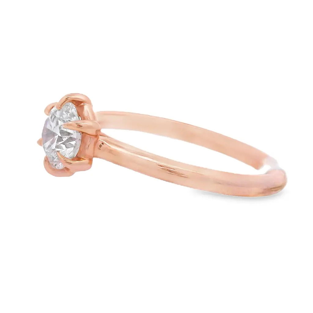 Rose Gold Solitaire Semi-Mount