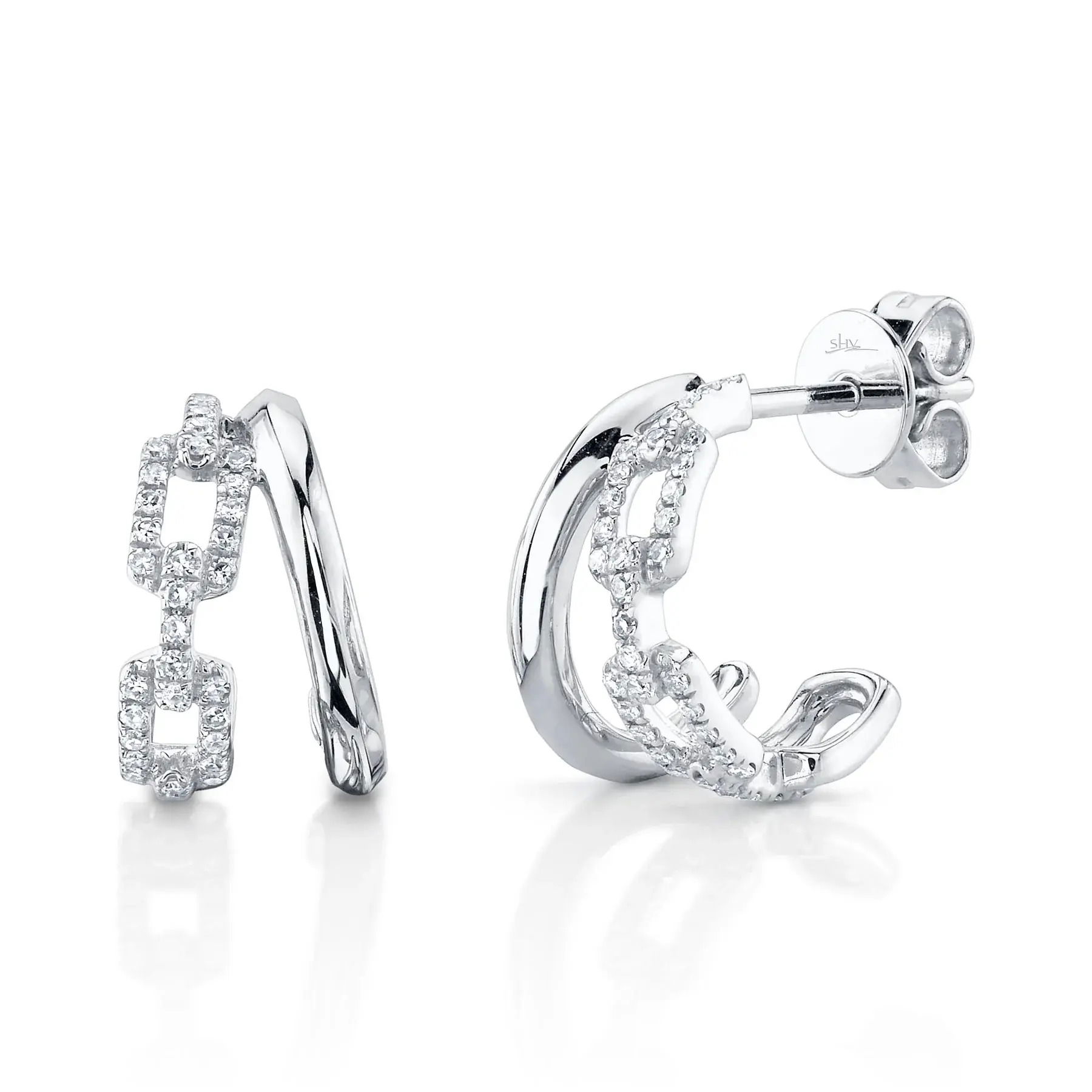 Diamond Link Earrings
