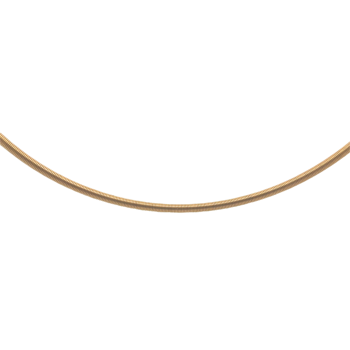 This necklace combines 18k yellow gold with a durable steel core for added strength and style. A sleek, modern piece that offers both elegance and resilience.-18k Yellow gold-Steel core, 2.75mm-Length 17”Item# 807-2000047 Steel Core Gold Necklace