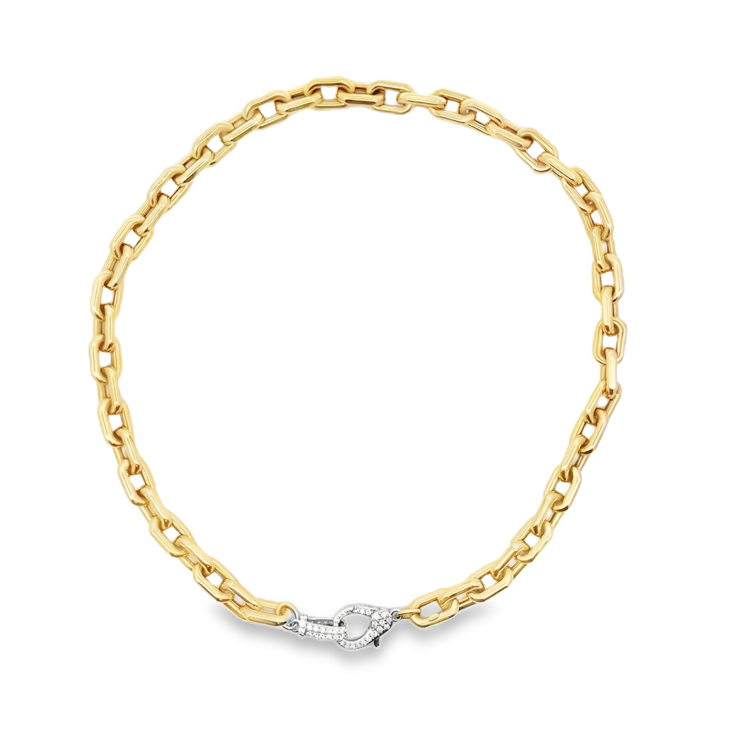 Chunky Necklace & Diamond Clasp