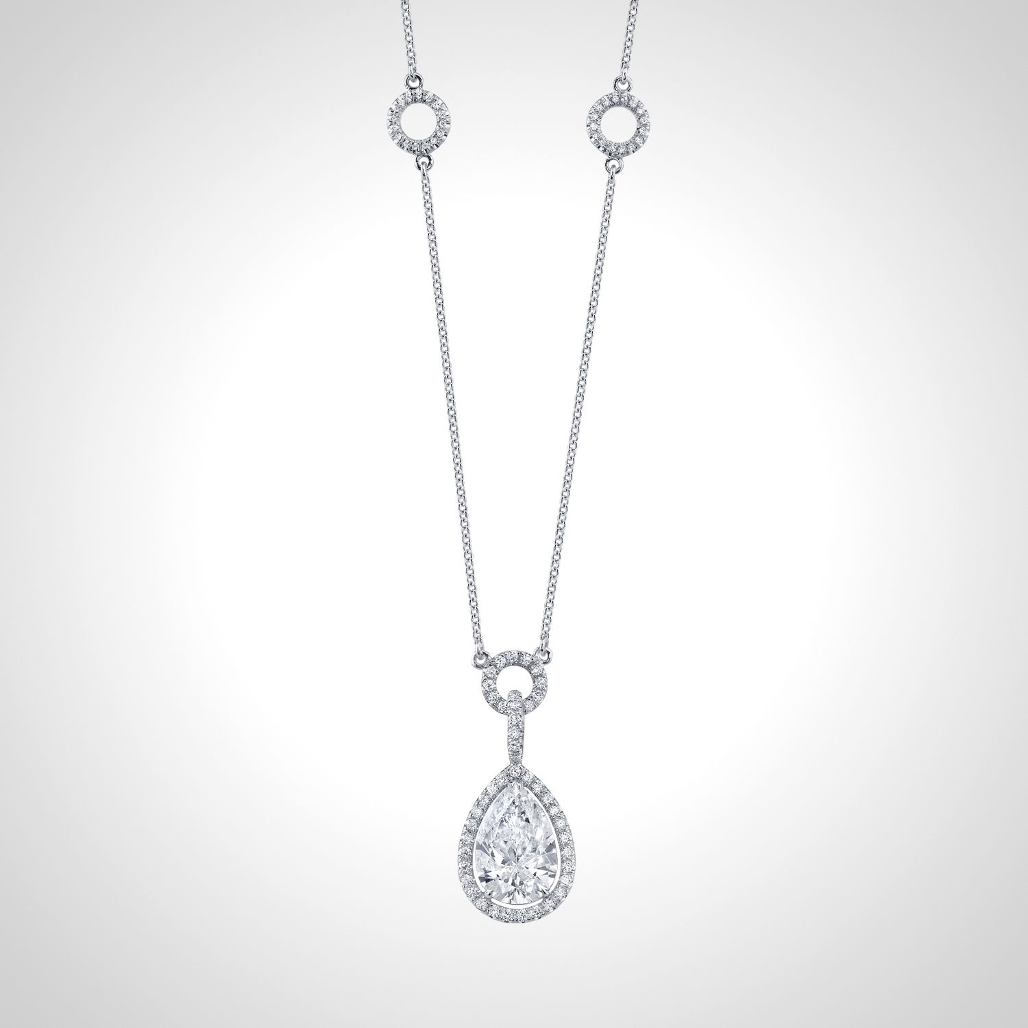 Pear Diamond Pendant