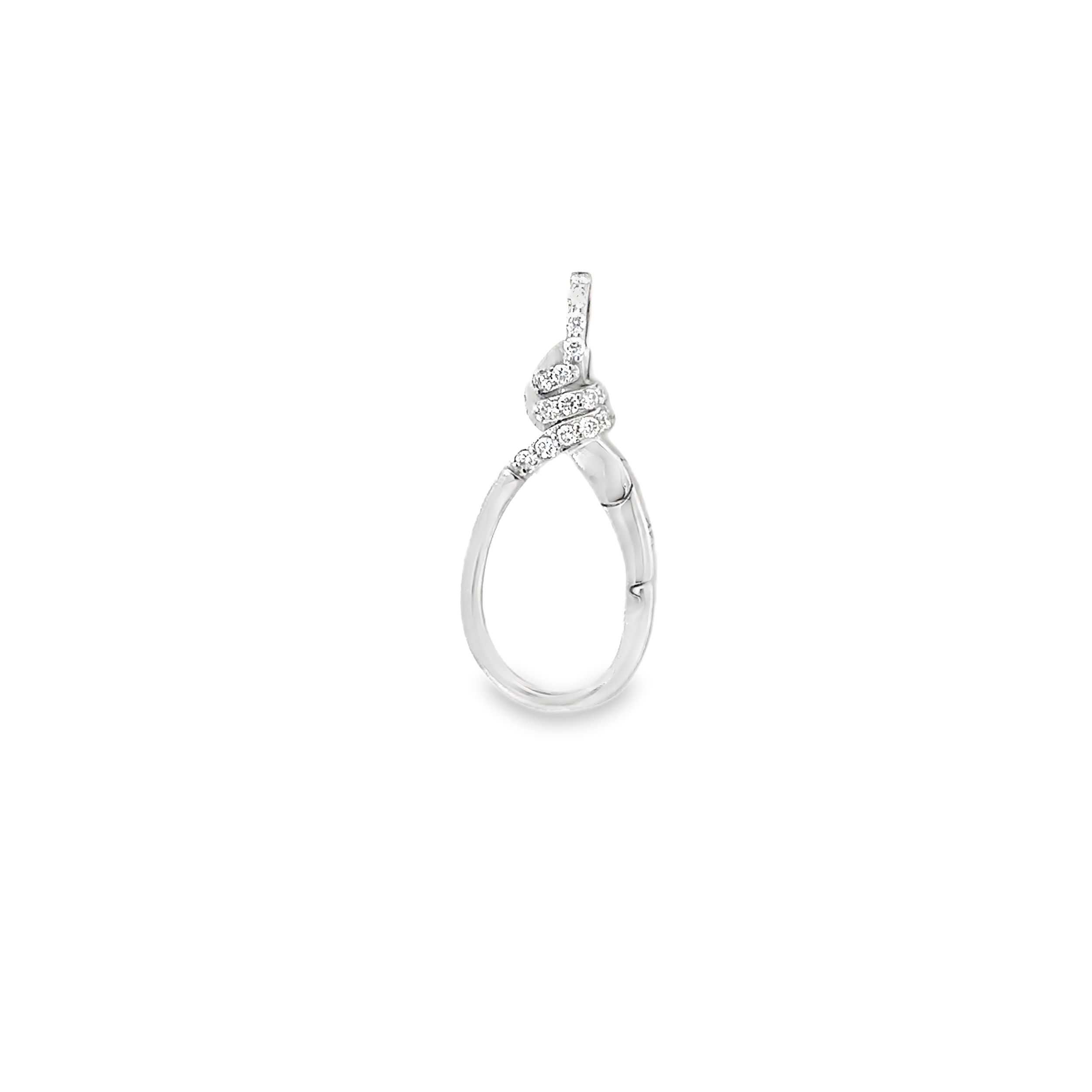 White Gold & Diamond Clasp