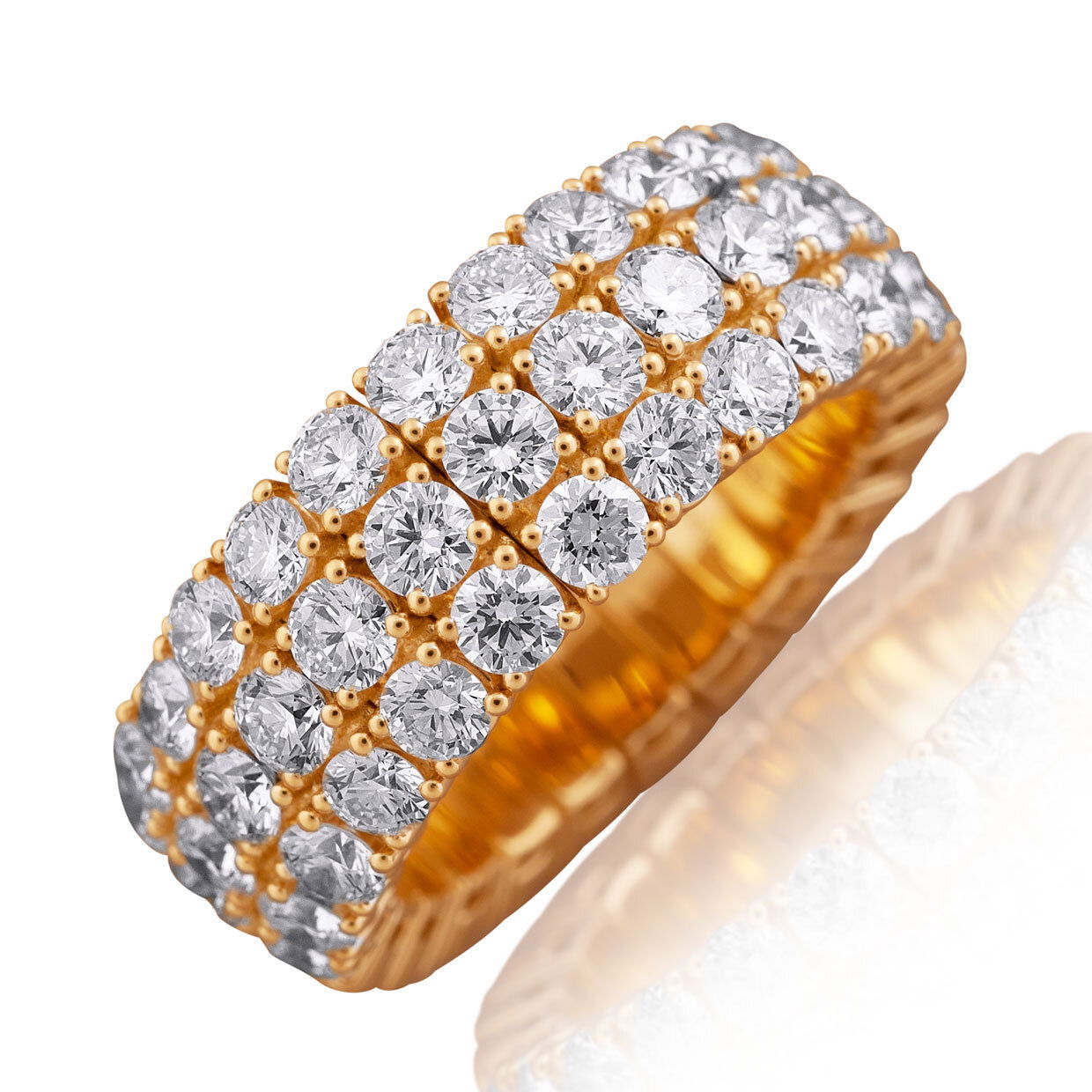 Xpandable 18k Yellow Gold Diamond Ring