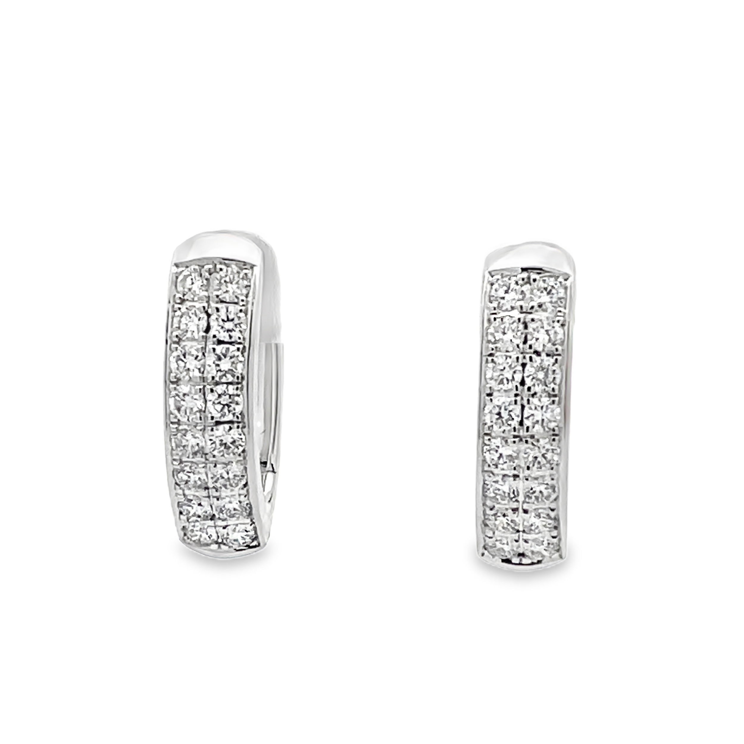 Diamond Encrusted Hoop Earrings