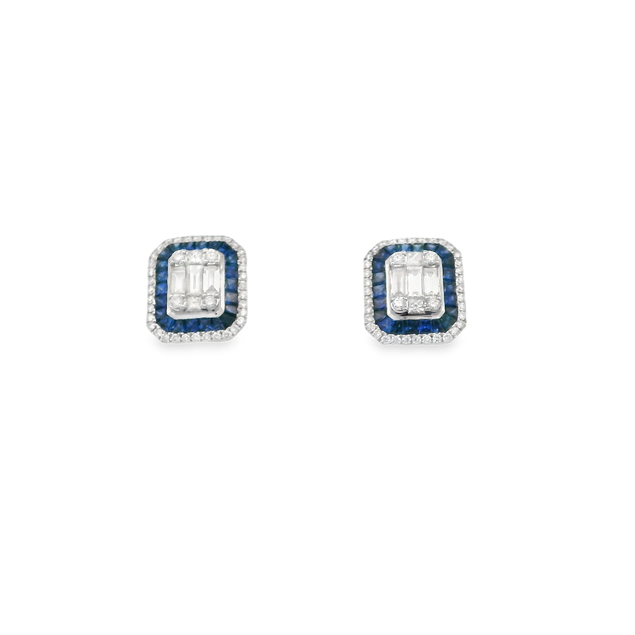 Sapphire & Diamond earrings