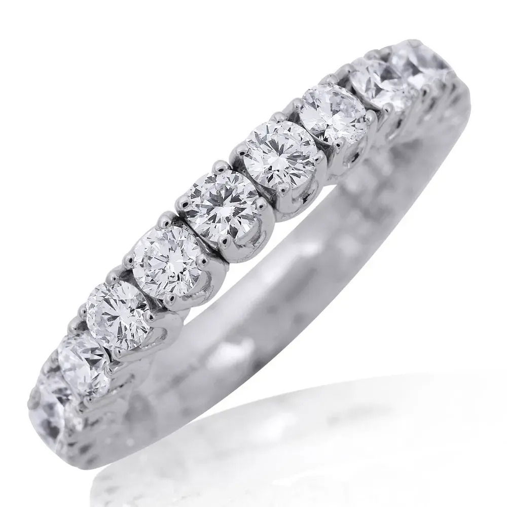 The Xpandable Collection is a revolutionary new line of rings and bracelets that features an innovative technology that solves the problems of tailoring and comfort.-18k White gold-Round Diamonds, 2.04cts-Expandable Size, Contact for sizing optionsItem# 130-2000031 Xpandable Eternity Band