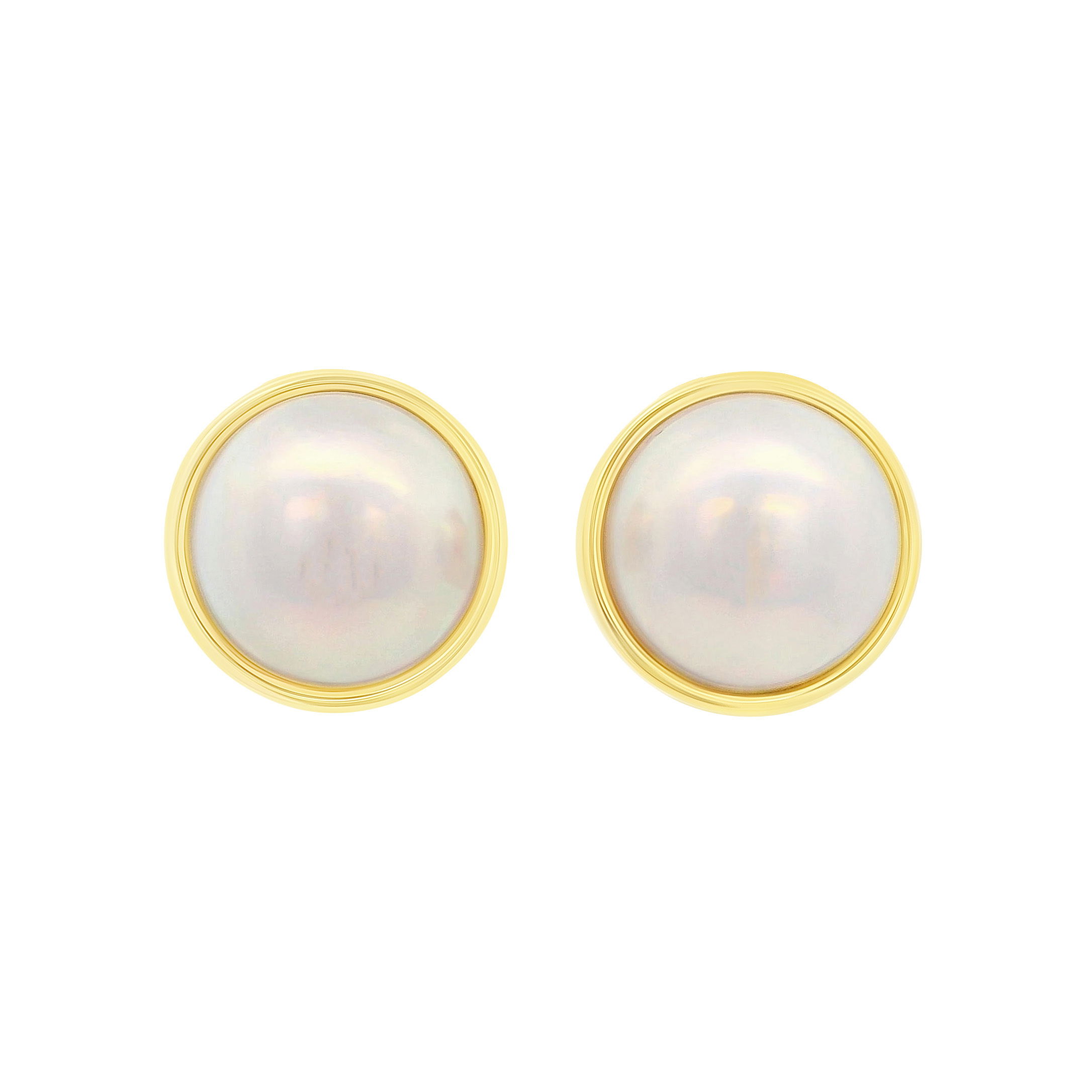 Mabe Pearl Stud Earrings