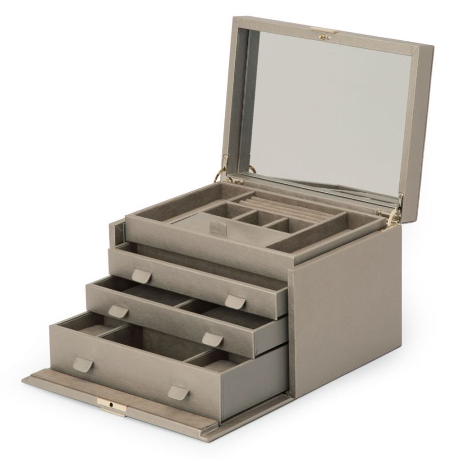 Palermo Large Jewelry Box - Pewter