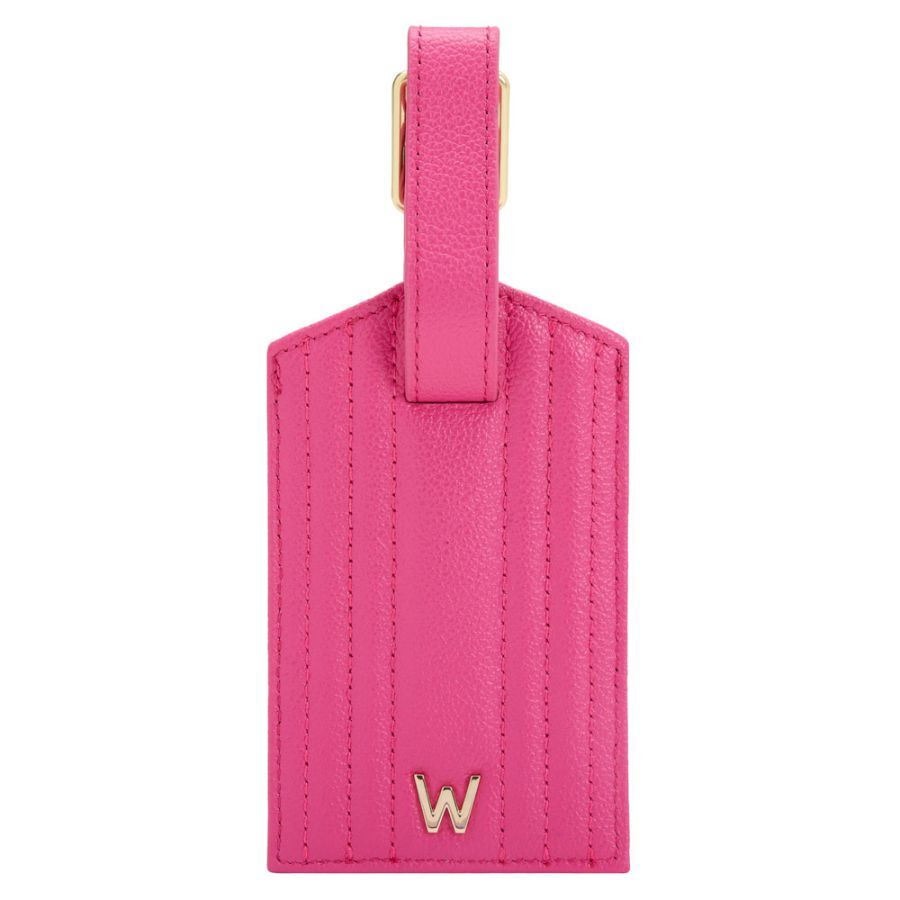 Wolf's luggage tags in leather are a wonderful way to add a little pop of color to your bags. A fun little stocking stuffer or small gift, these will give a bit of modern elegance to your travels.-Leather-Item# 760-98000023 Leather Luggage Tag