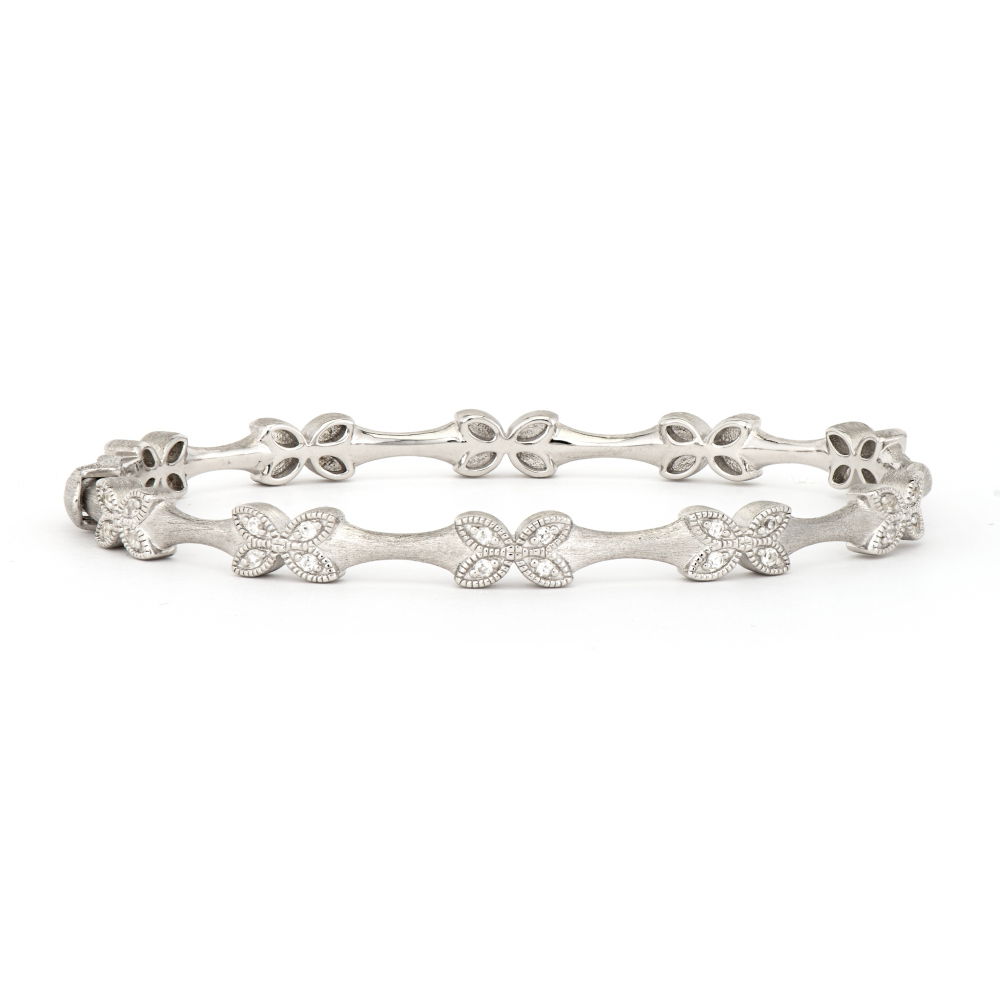 Marquise Petal Sterling Bangle