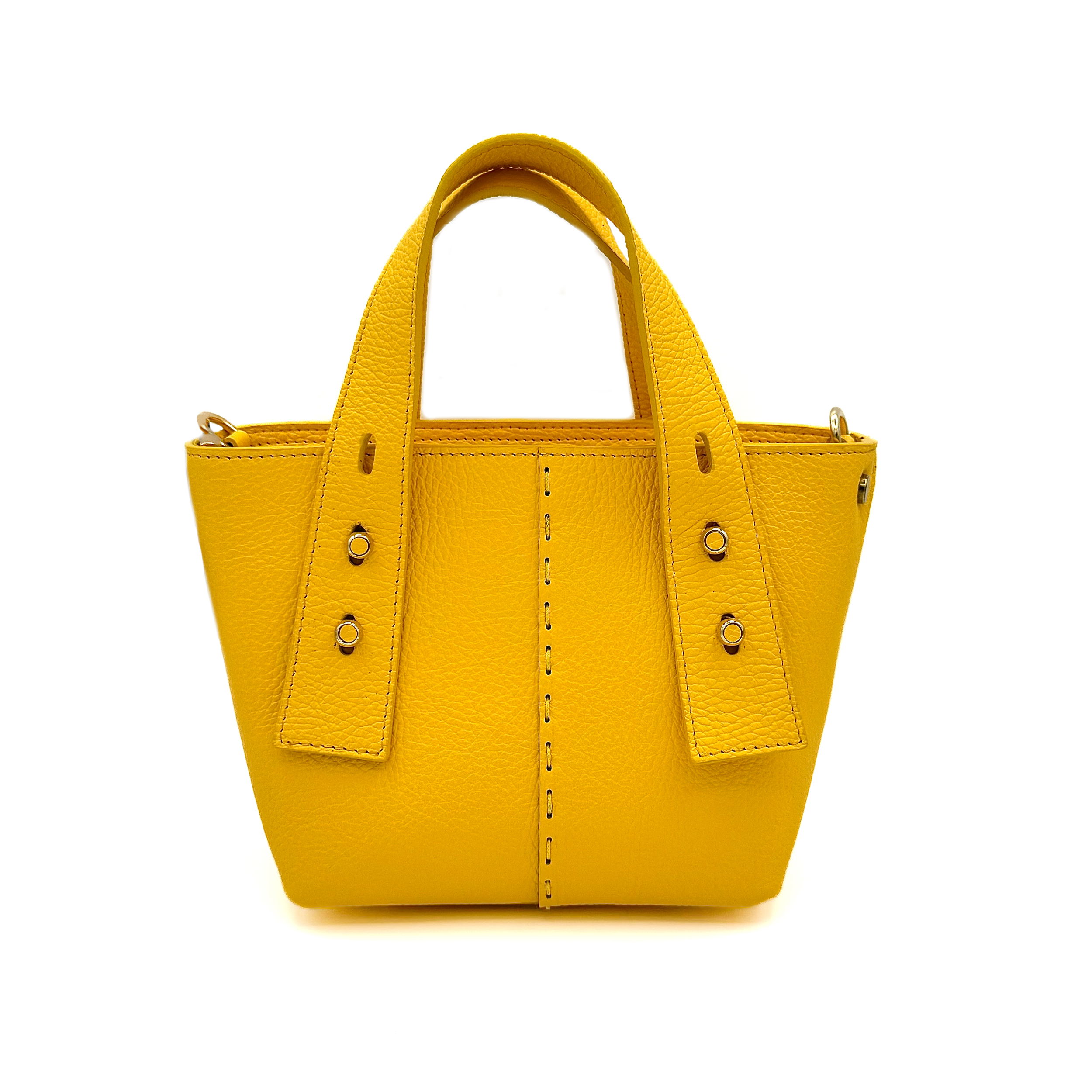 Valerie Naifeh’s line of leather goods features handcrafted handbags and accessories made in Greece from genuine cervo calf leather and natural mink or fox fur. Each piece combines luxurious materials with Valerie’s personally curated color palette for a distinct and elevated look. The Ellie features an adjustable strap for effortless versatility.-Leather-Color: YellowItem# ND-FUR-00005 Ellie - Leather