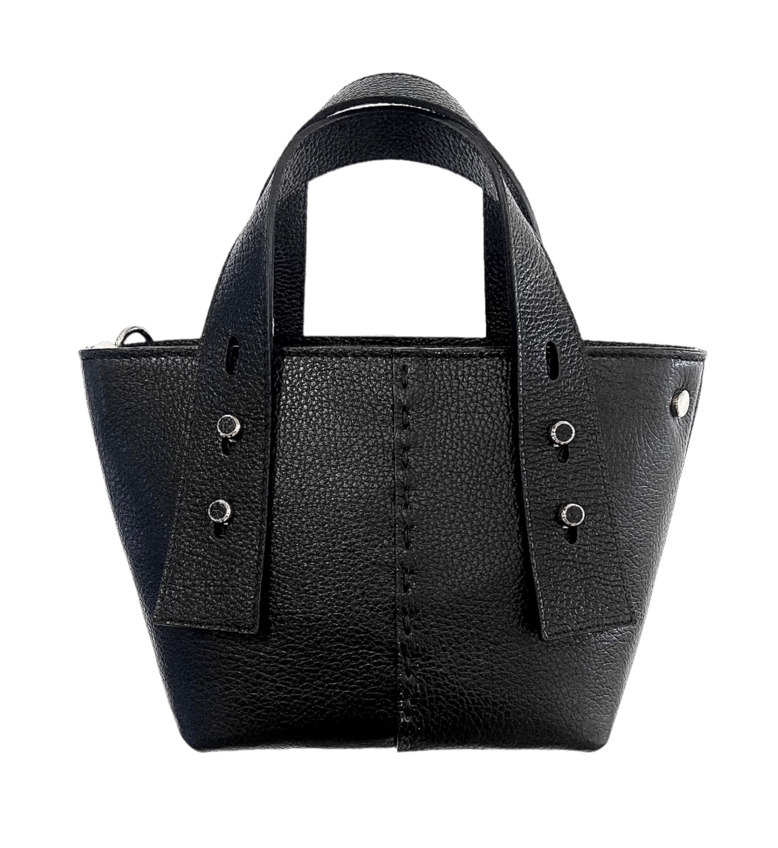 Valerie Naifeh’s line of leather goods features handcrafted handbags and accessories made in Greece from genuine cervo calf leather and natural mink or fox fur. Each piece combines luxurious materials with Valerie’s personally curated color palette for a distinct and elevated look. The Ellie features an adjustable strap for effortless versatility.-Leather-Color: BlackItem# ND-FUR-00006 Ellie - Leather