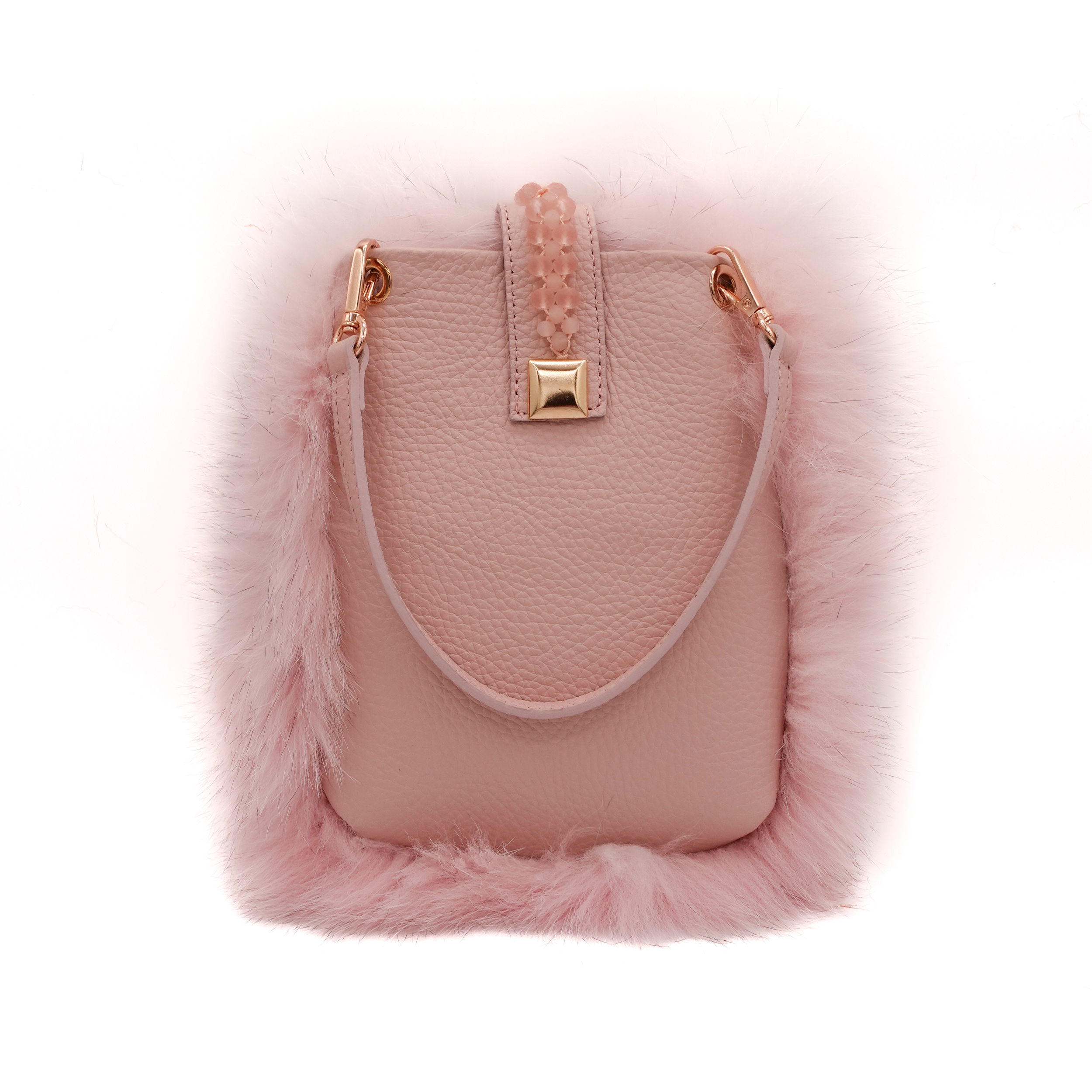 Erin - Leather & Fox Crossbody