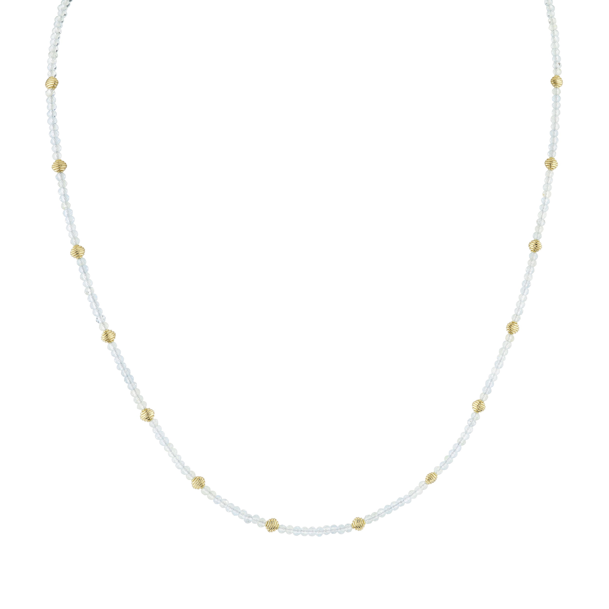 An elegant and timeless piece, this necklace can be work by itself or in a stack with other pieces from any collection.-18k Yellow gold-Sky blue topaz, 11.47ctsItem# 807-2000297 Sky Blue Topaz Necklace