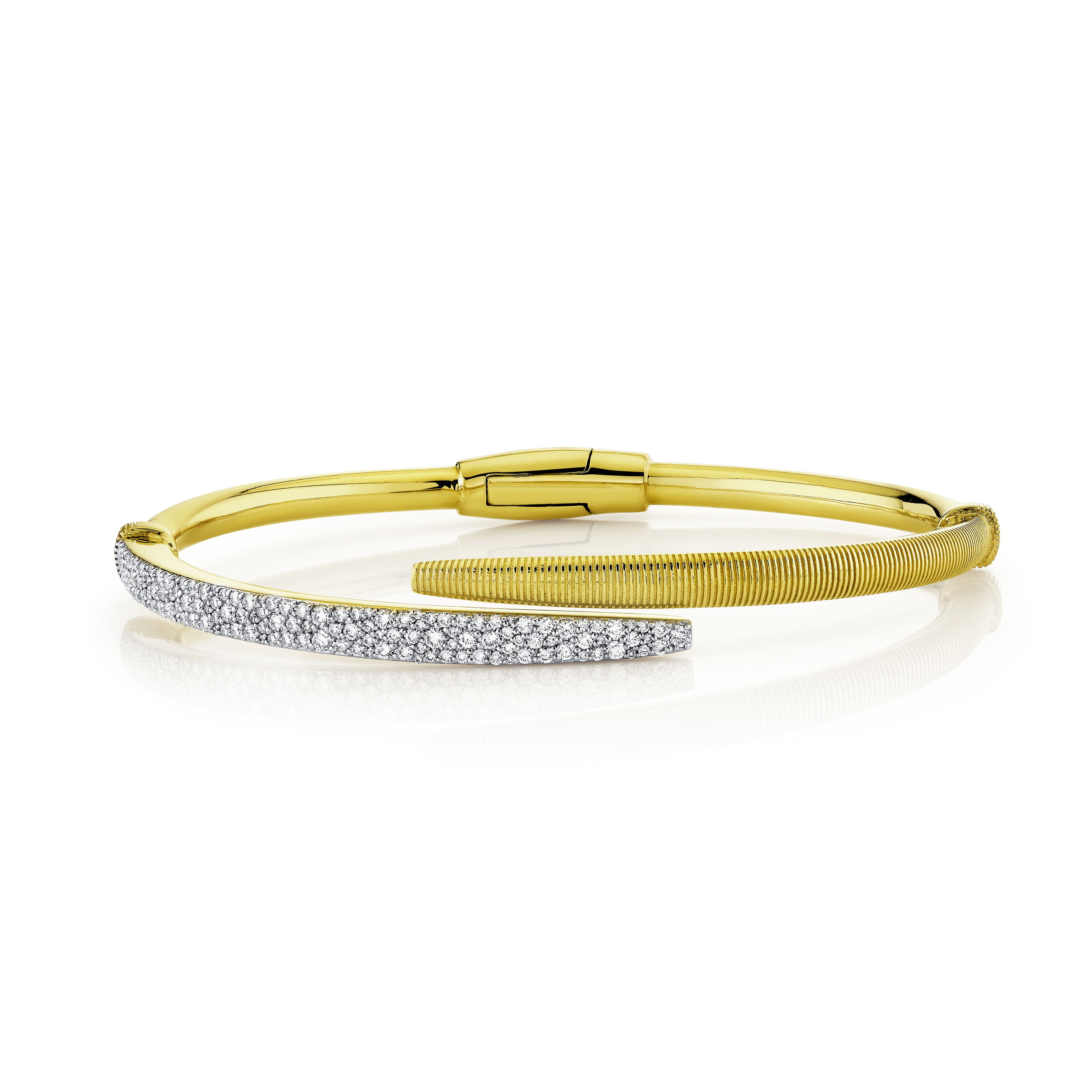 Pave Diamond Bypass Bracelet