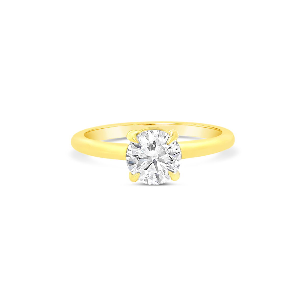 This solitaire diamond engagement ring in 18k yellow gold is an infallible way to hear “I do”!-18k Yellow gold-Diamond, 0.91ctsItem# ND-Ring-00022 Solitaire Engagement Ring