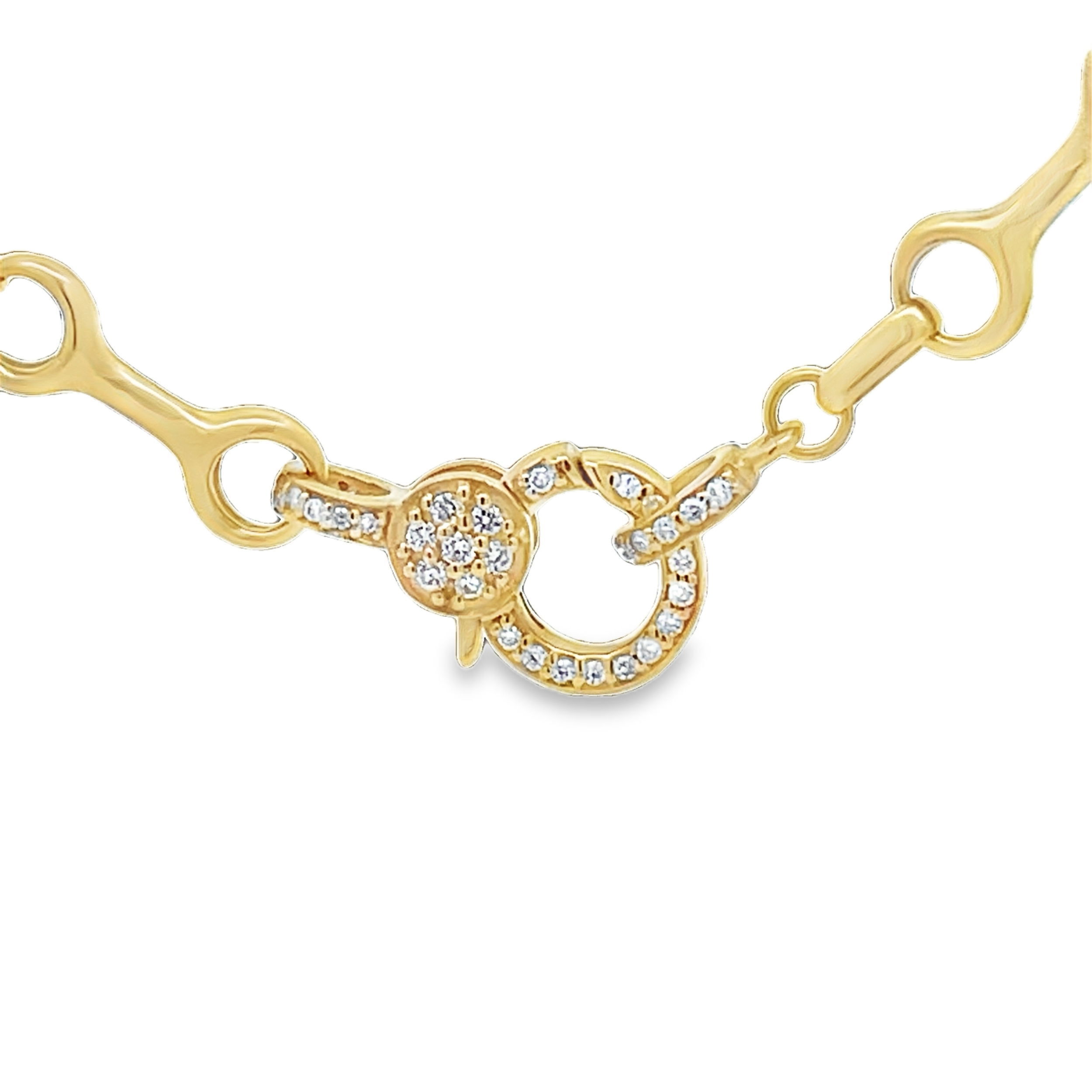 Diamond Clasp Chain Necklace