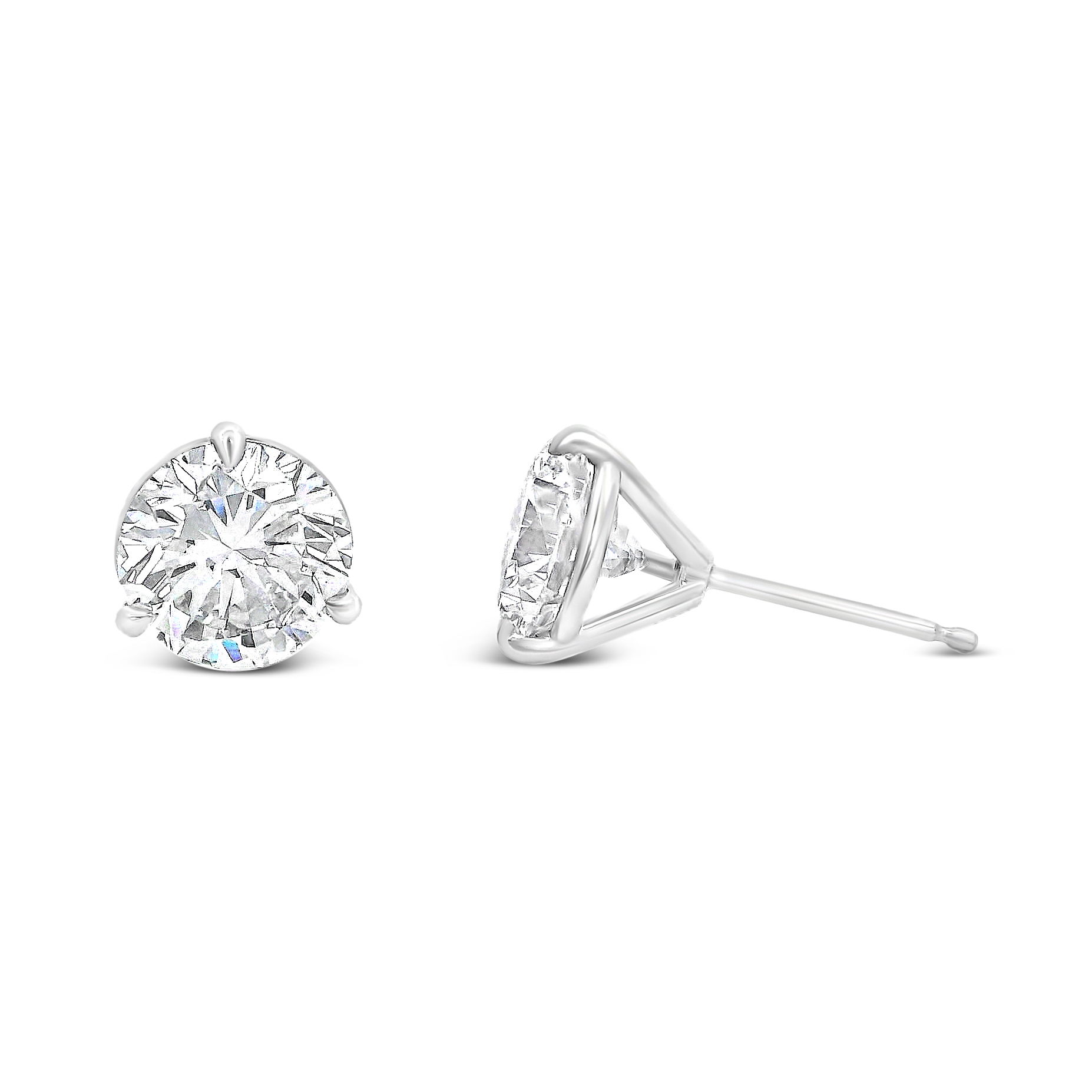 These 14k white gold earrings bring just the right amount of sparkle, thanks to their crisp diamond shimmer. They’re the kind of piece you’ll reach for without thinking—and miss when you forget.-14k White gold-Diamonds, 3.34ctsItem# 150-2000102 Round Diamond Earrings