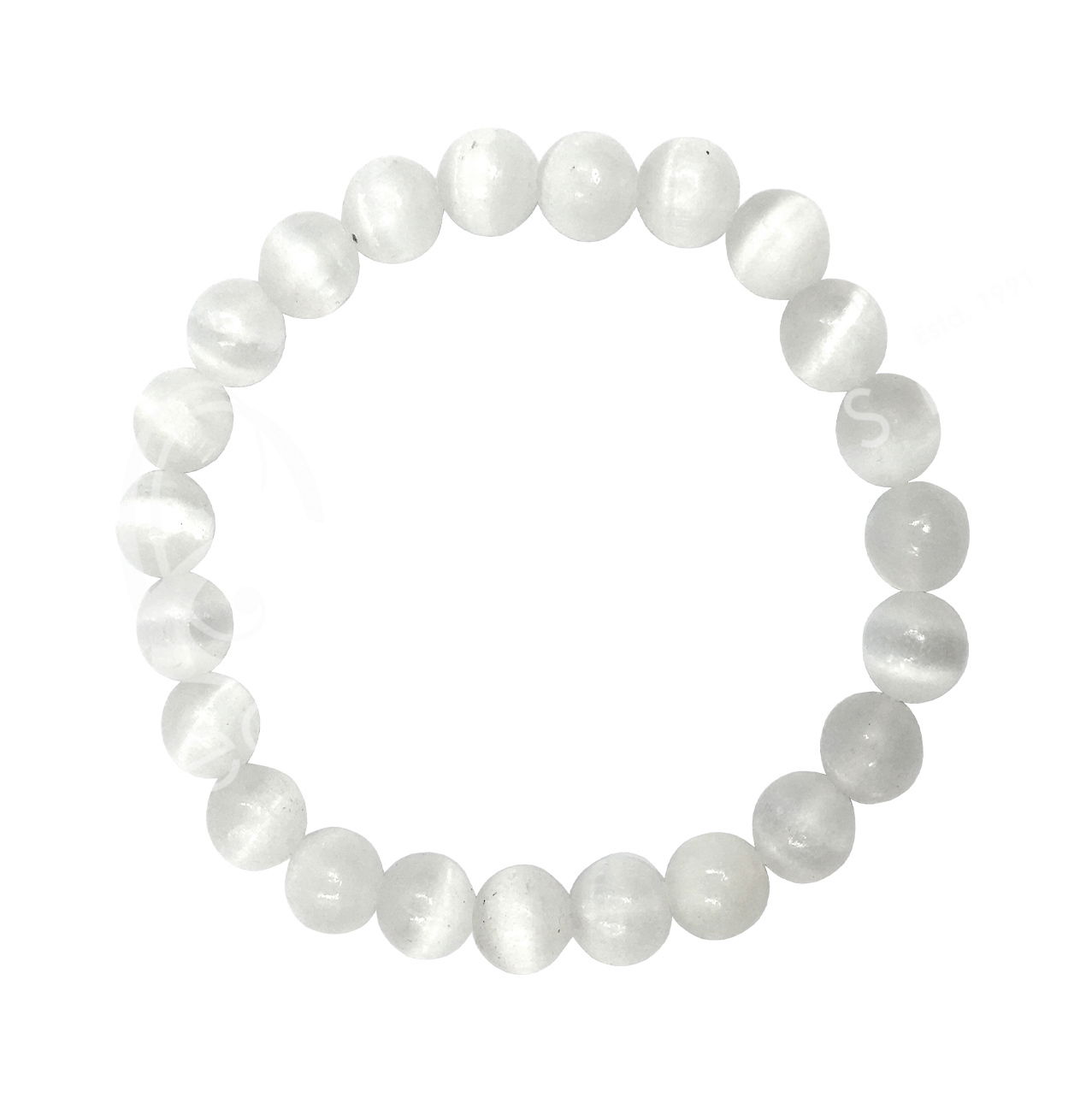 Discover the serene elegance of our Selenite Stretch Bracelet – a perfect blend of minimalist beauty and metaphysical charm. This handcrafted piece features genuine selenite beads, renowned for their calming and purifying properties, making it more than just an accessory; it's a conduit for mental clarity and spiritual growth.-Selenite-Size, 7.25"Item# Helios-00010 Selenite Stretch Bracelet