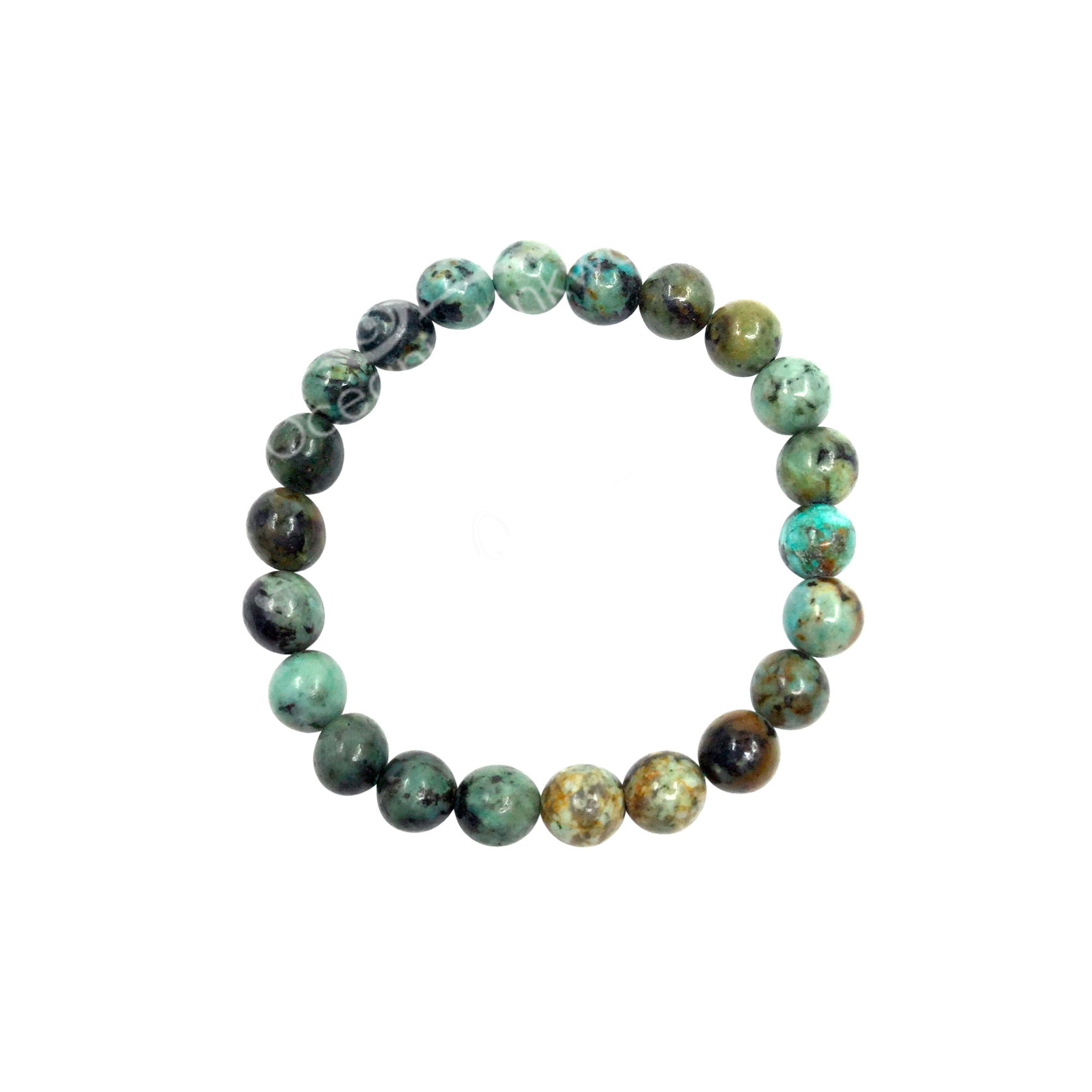 Transform your style with the captivating elegance of the African Turquoise Stretch Bracelet. African turquoise, a stone known for its inspiring energy, encourages personal growth, transformation, and balance, making it more than just a fashion statement—it's a source of empowerment and positivity.-African Turquoise-Size, 7.25"Item# Helios-00011 African Turquoise Stretch Bracelet