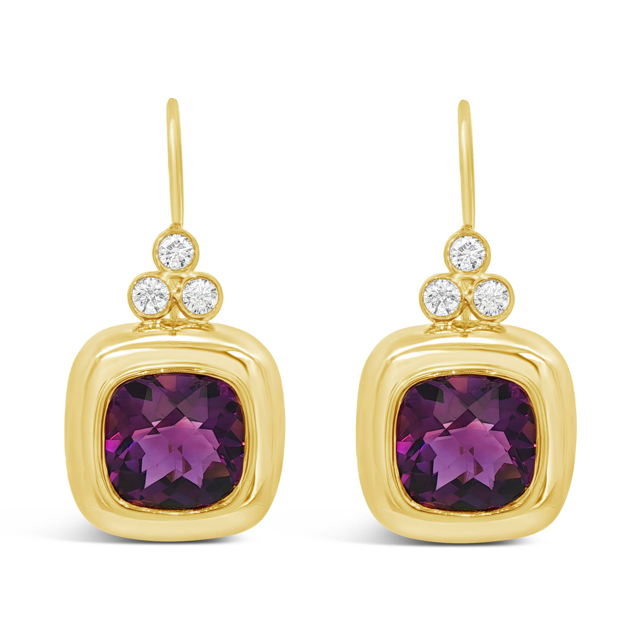 Diamond ICON Earrings in Amethyst