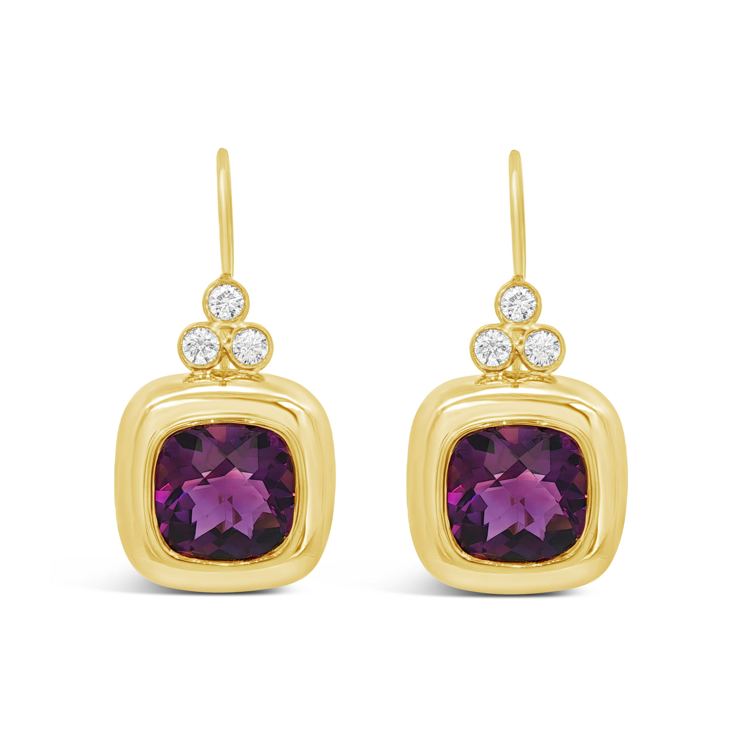 Petite Diamond ICON Earrings in Amethyst