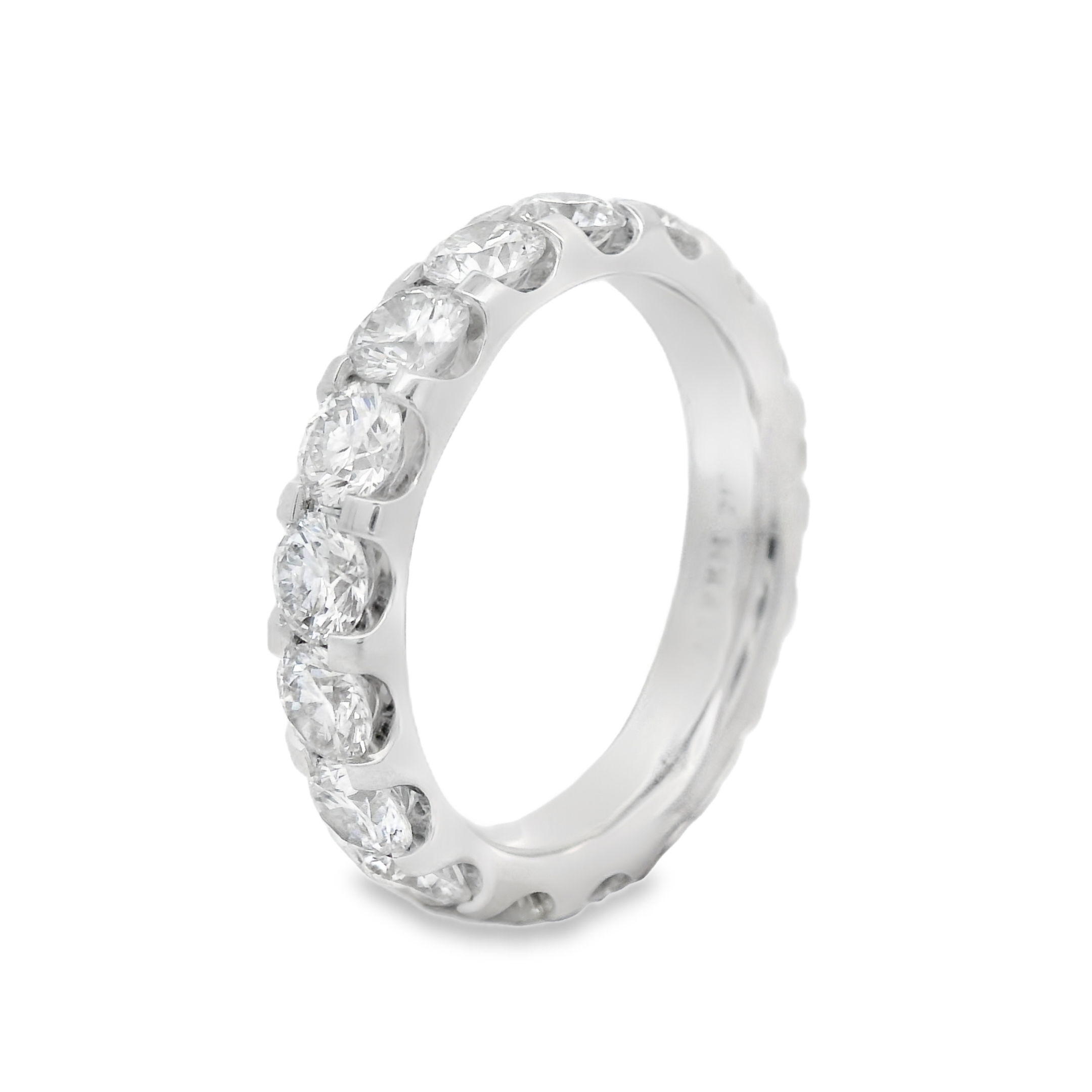 Round U Prong Eternity Band