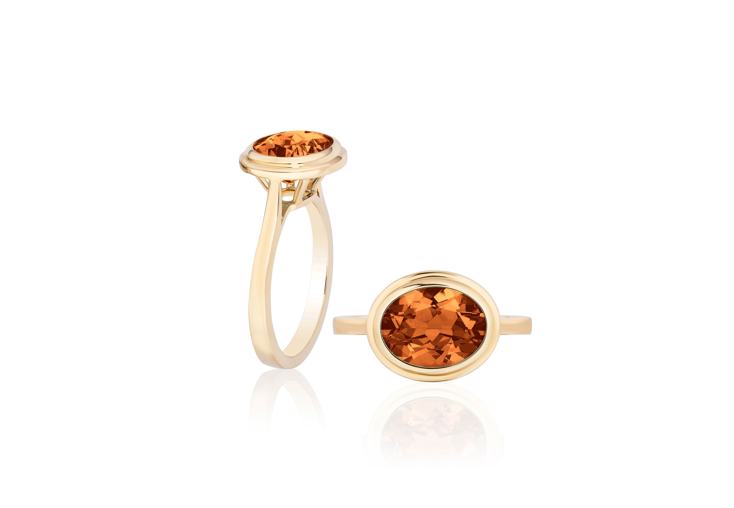'G-one' Orange Tourmaline Ring