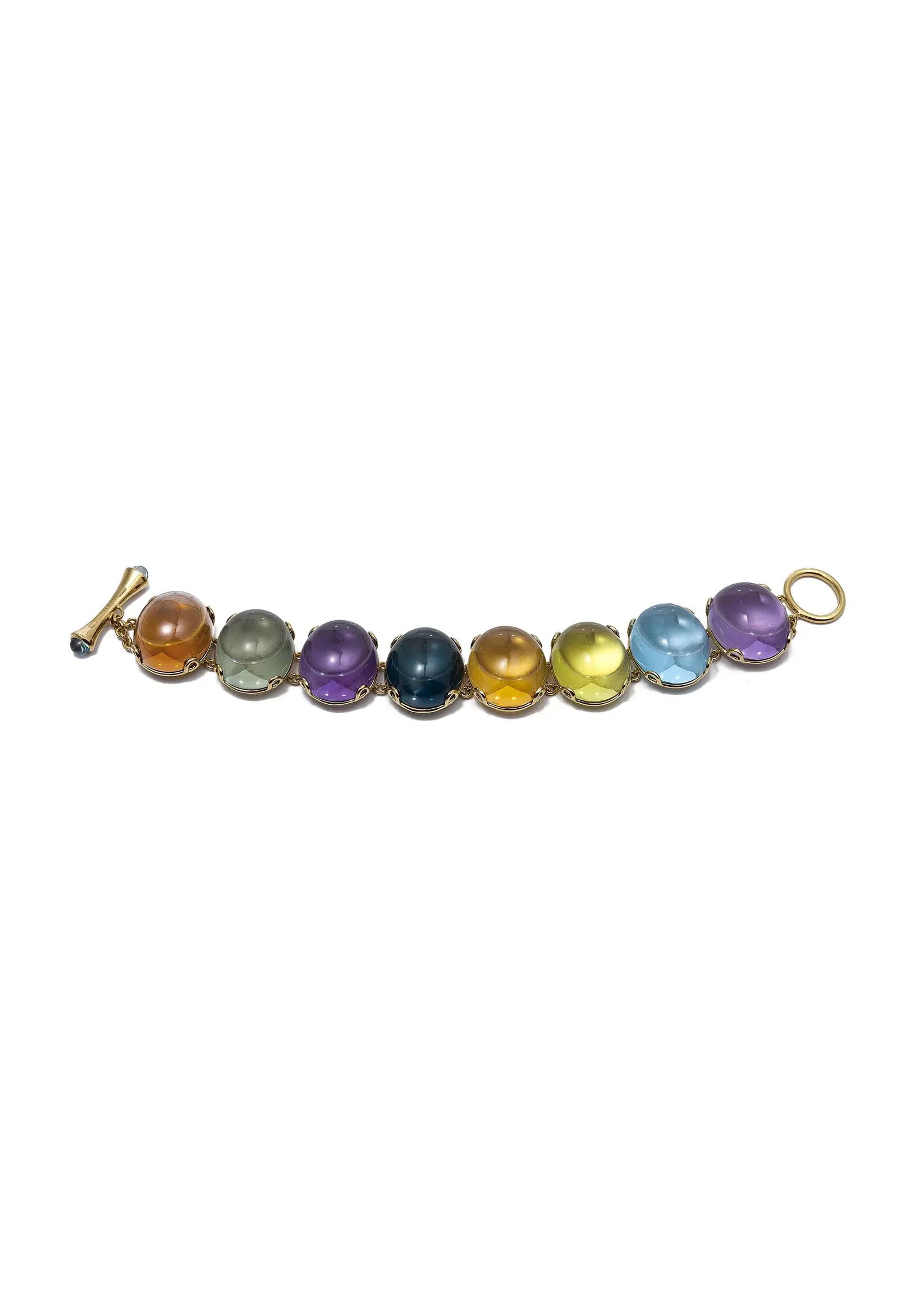 'Rock-N-Roll' Multi Color Cabochon Bracelet