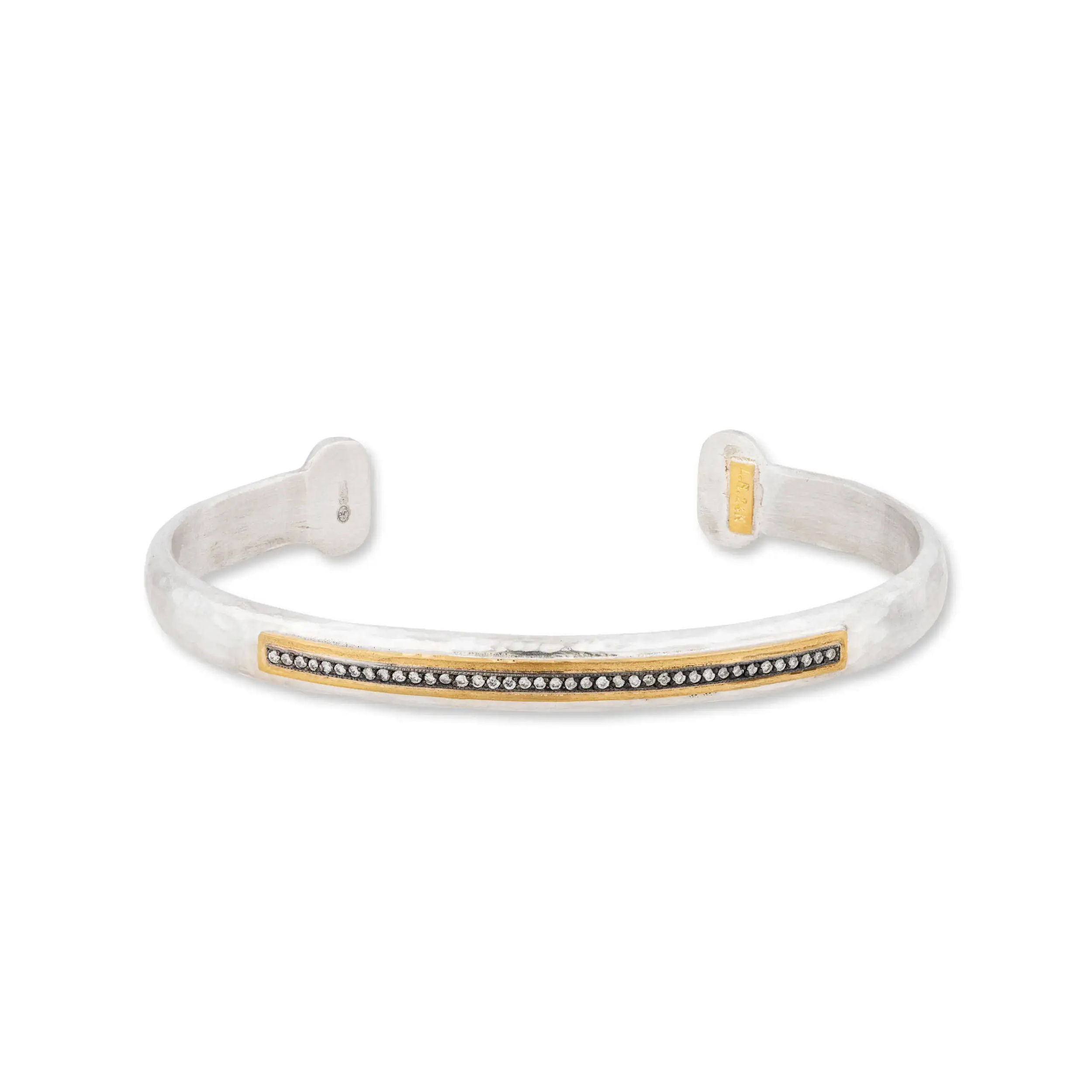 Stockholm Diamond Bar Open Cuff Bracelet