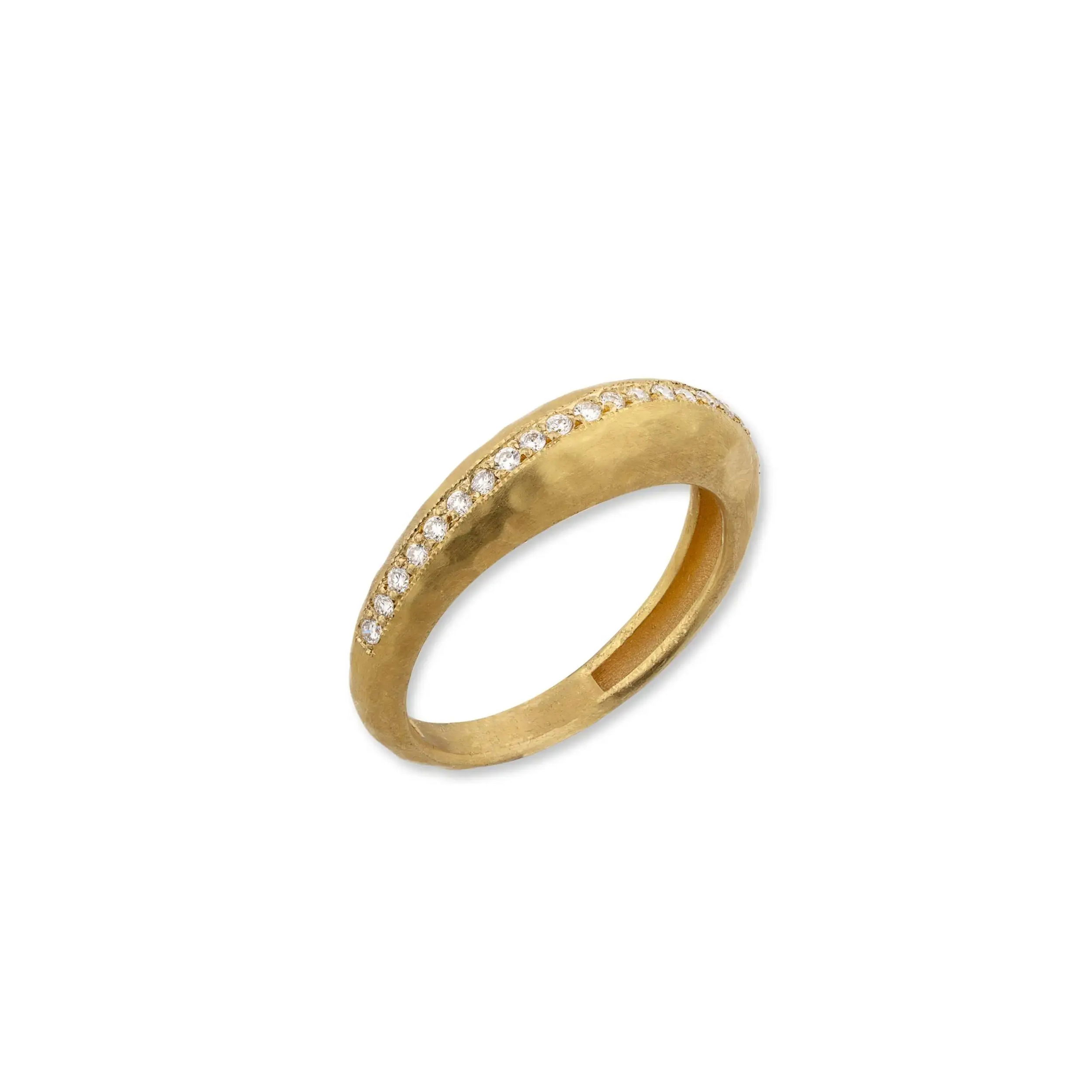 Boogie Line Gold Ring