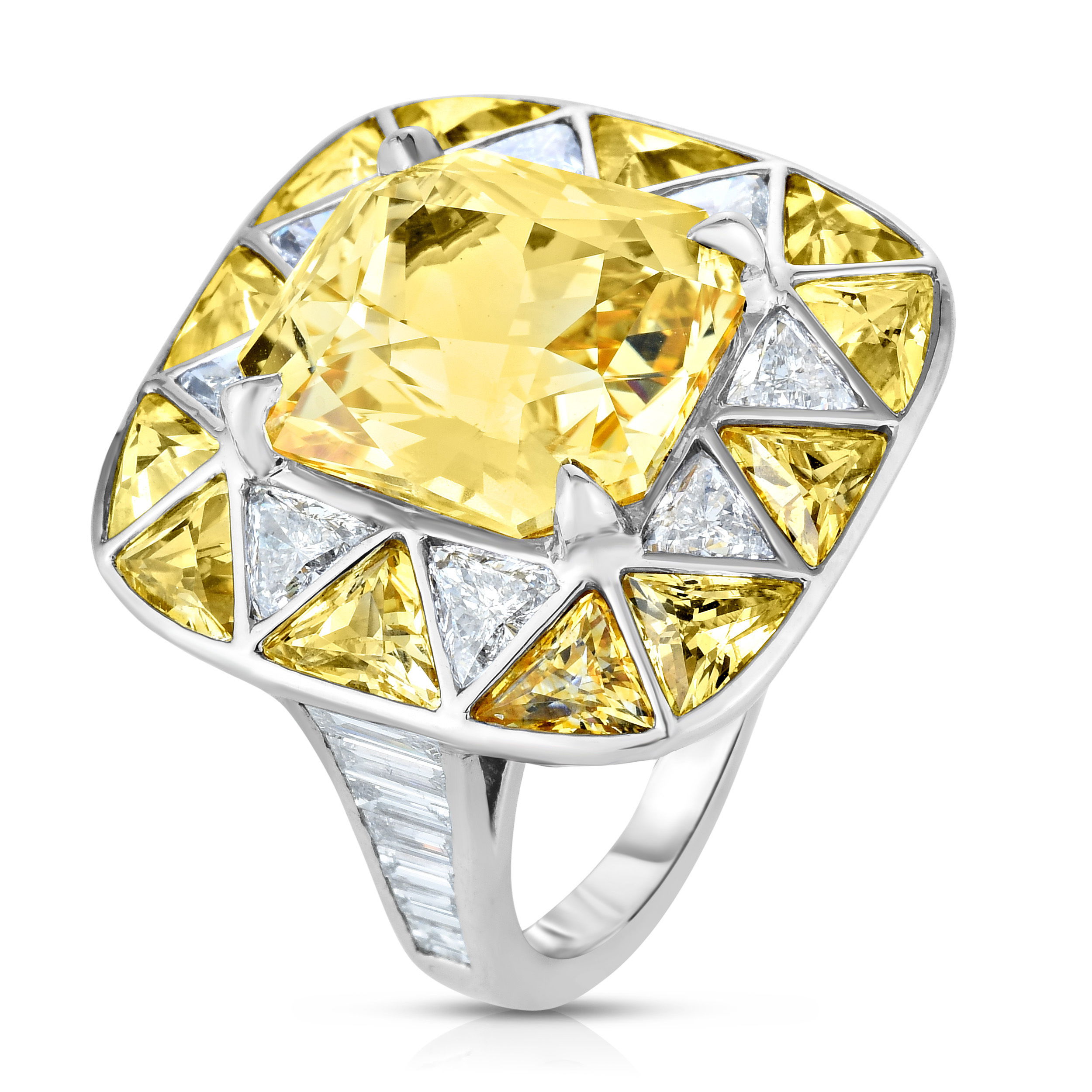 Yellow Sapphire Cocktail Ring
