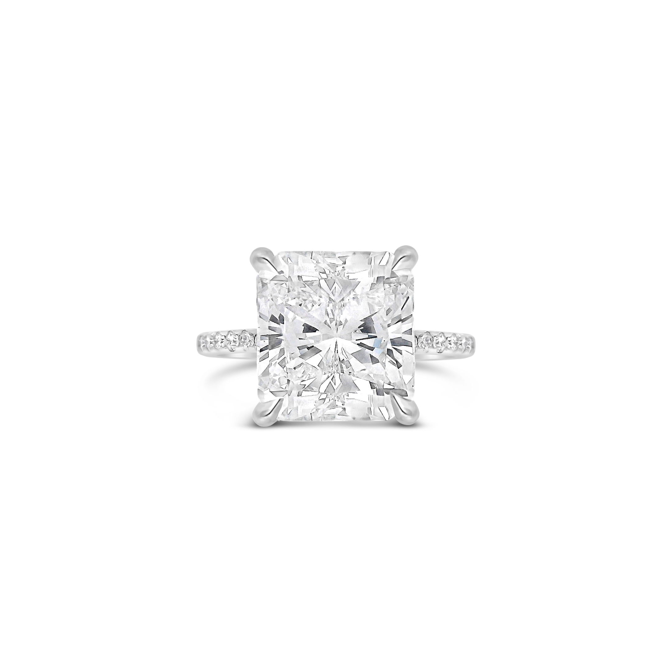 Square Radiant Engagement Ring
