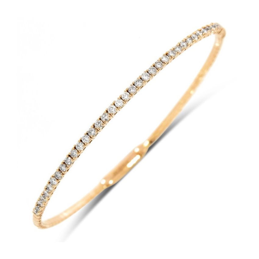 This sleek Diamond Line Flex Bracelet showcases a dazzling arrangement of diamonds set within a beautiful 14k white gold band. Elevate your everyday style with this sophisticated piece – it’s a versatile investment that will always turn heads.-14k White gold-Diamonds, 1.05ctsItem# 808-2000345 Diamond Line Flex Bracelet