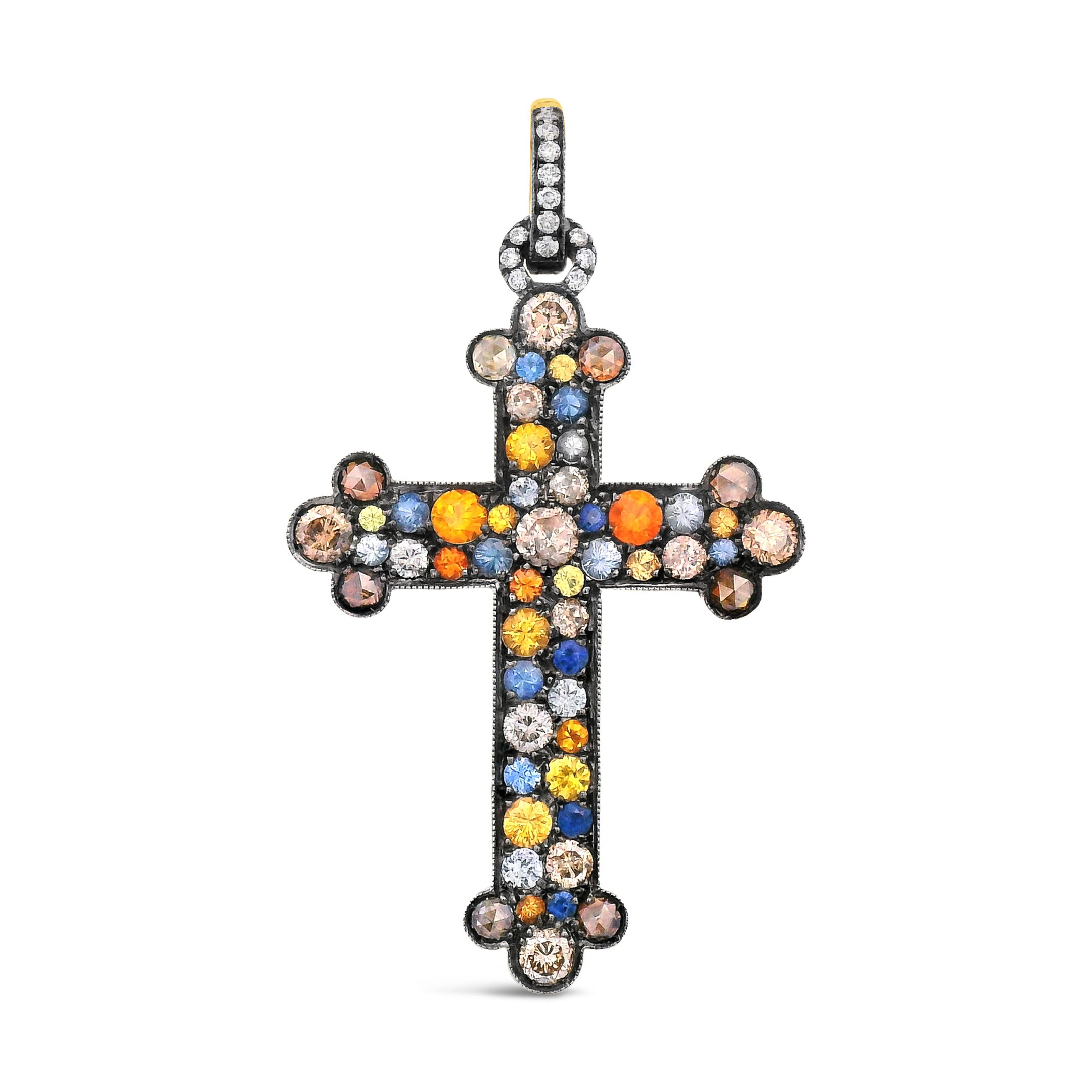 Diamond Sapphire and Diamond Cross