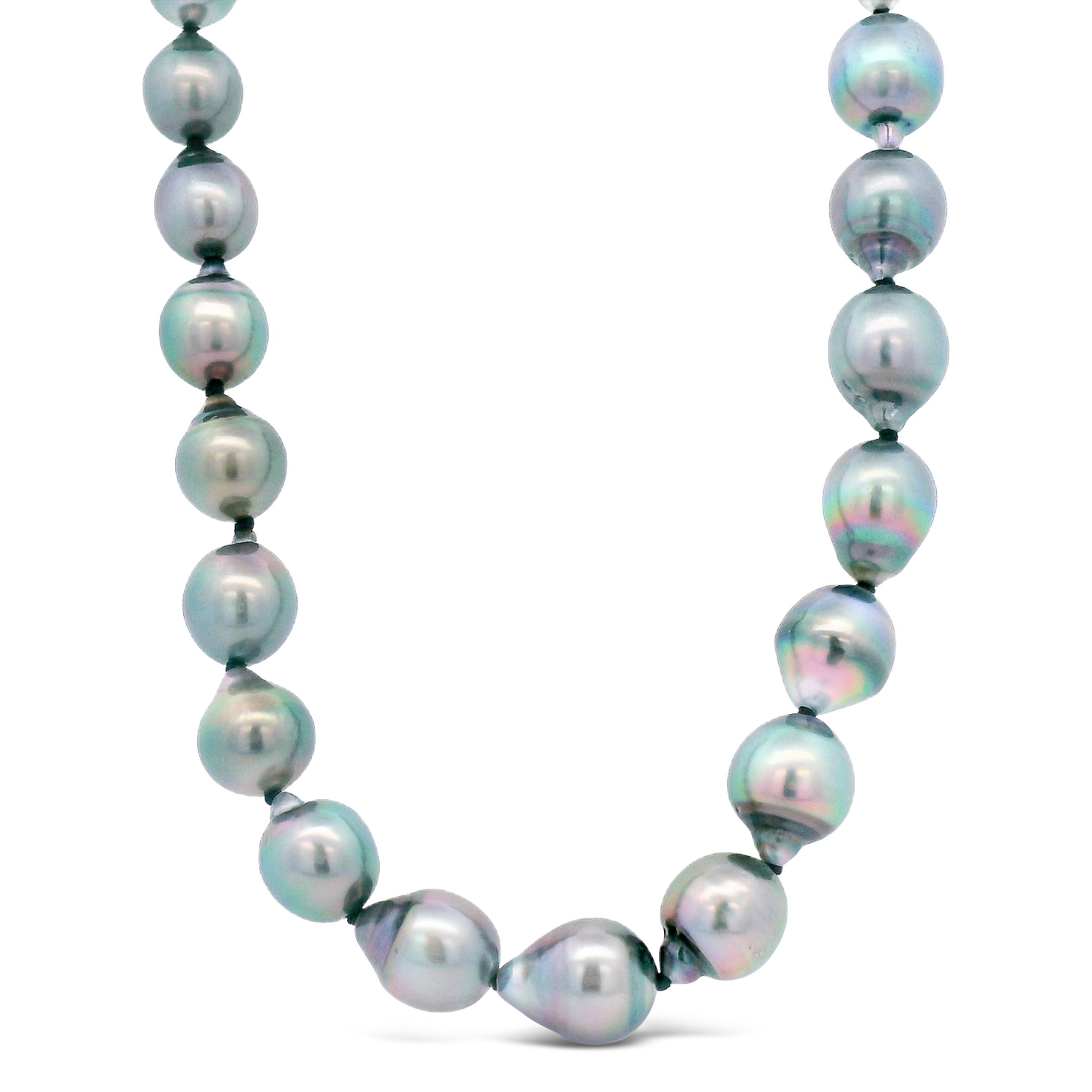 A stunning blend of Tahitian pearls, a silver chain, and brilliant diamonds, this necklace offers unparalleled beauty and sophistication. It’s a treasured addition to any jewelry collection.-Tahitian pearl-Sterling silver-DiamondsItem# ND-NK-00041 Tahitian Pearl and Sterling Silver Necklace