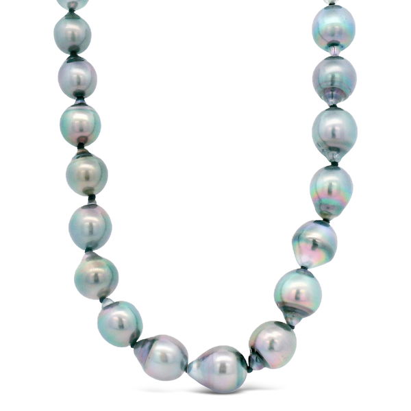 Closeup photo of Everyday Tahitian Pearl Necklace in Sterling Silver