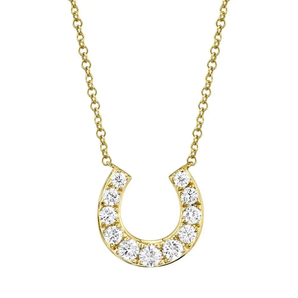 Diamond Horseshoe Necklace