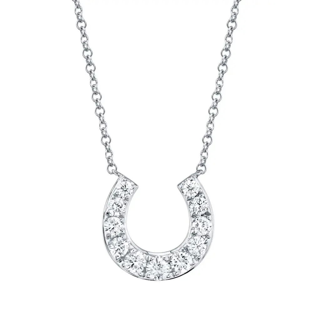Diamond Horseshoe Necklace
