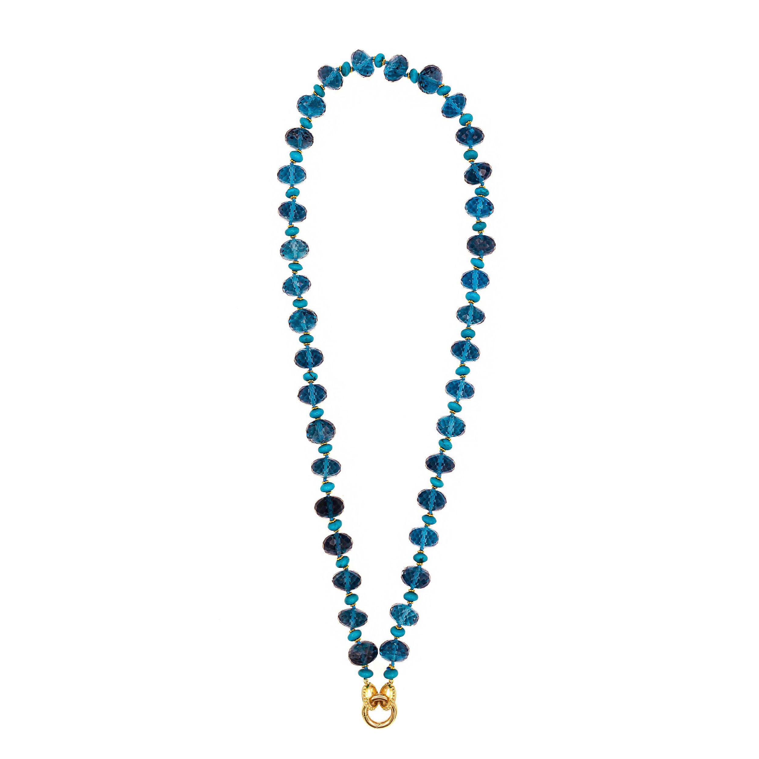 Jetsetter Necklace with Turquoise Beads