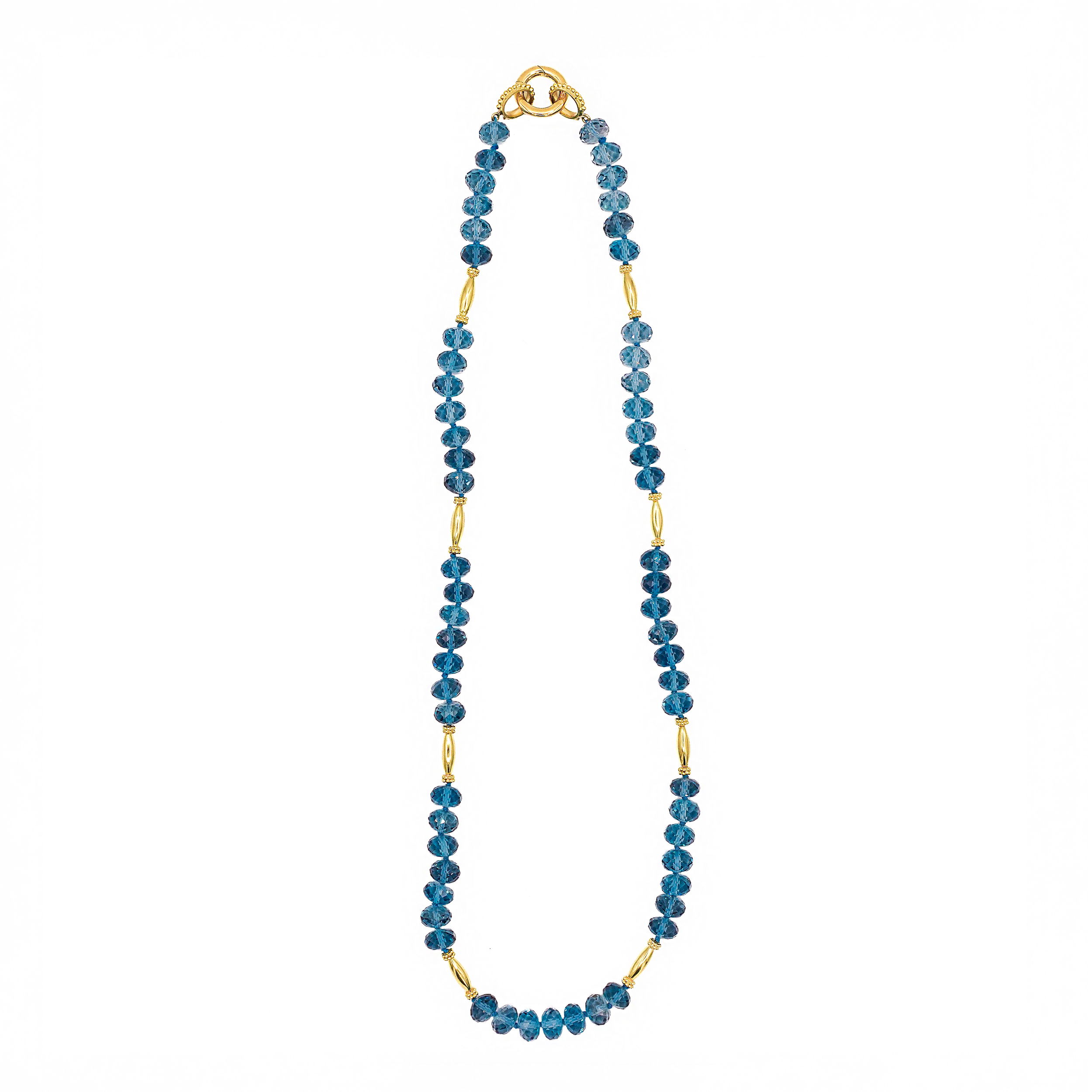 Jetsetter Necklace with Gold Beads