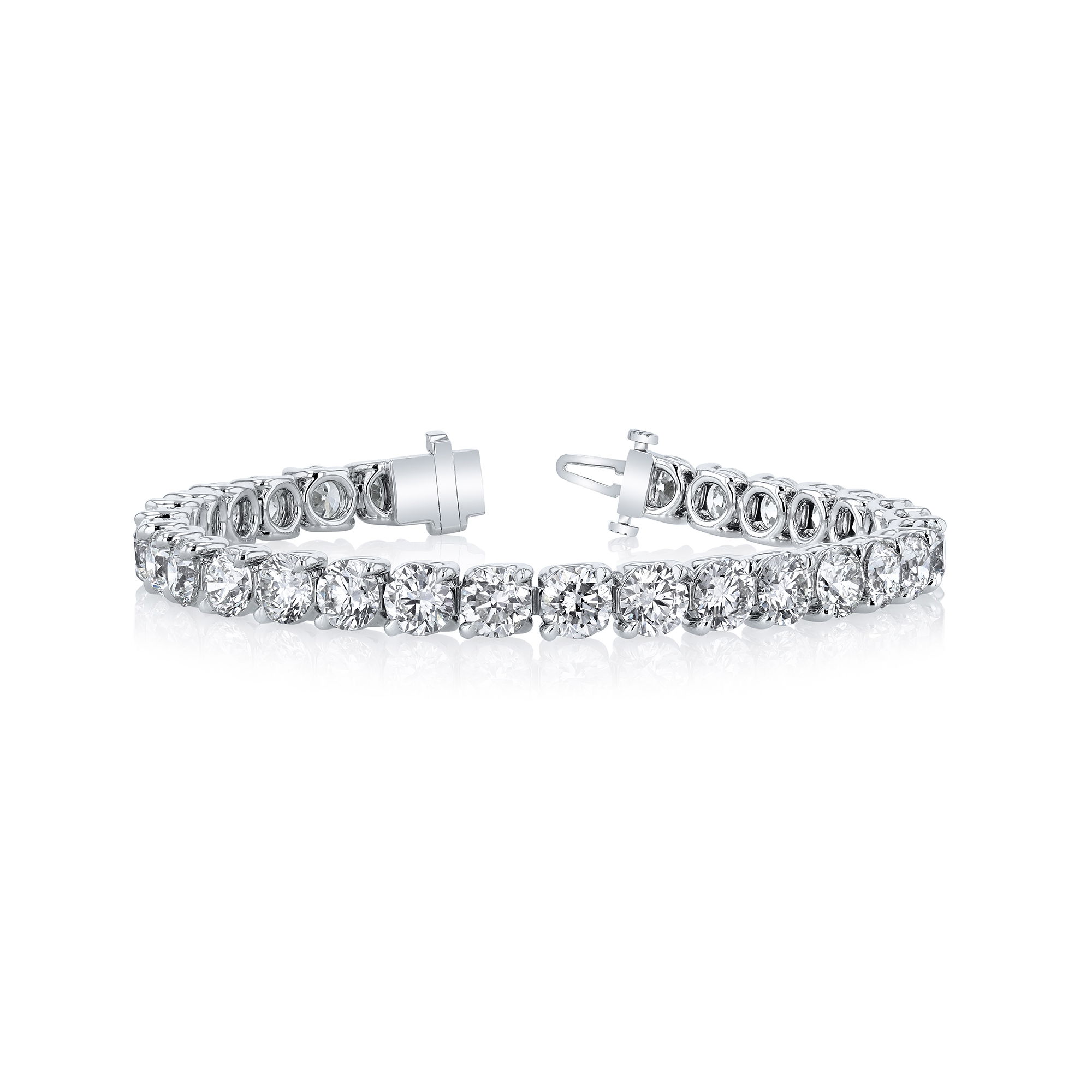 4.41CT Platinum Tennis Bracelet