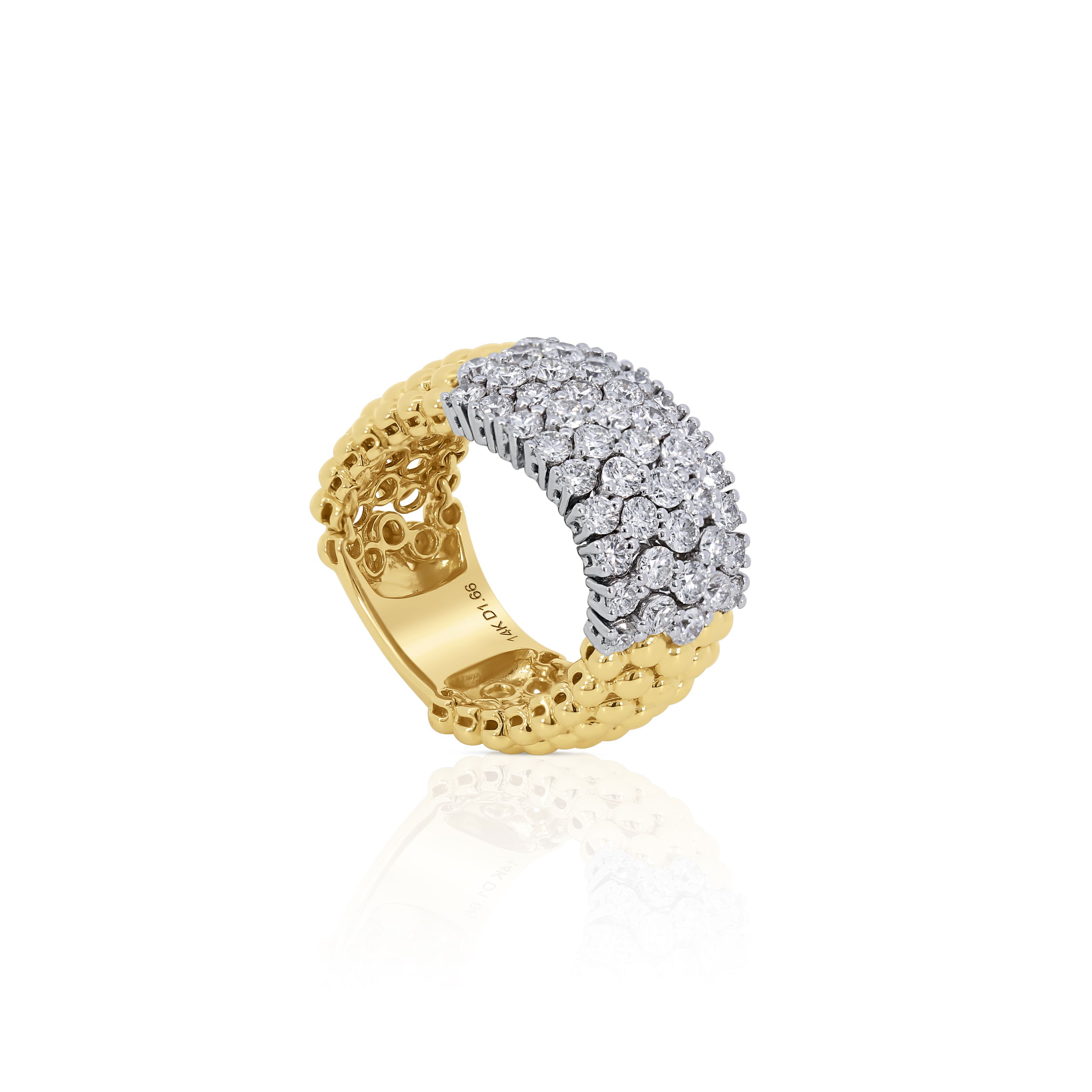 14k White & Gold Diamond Ring