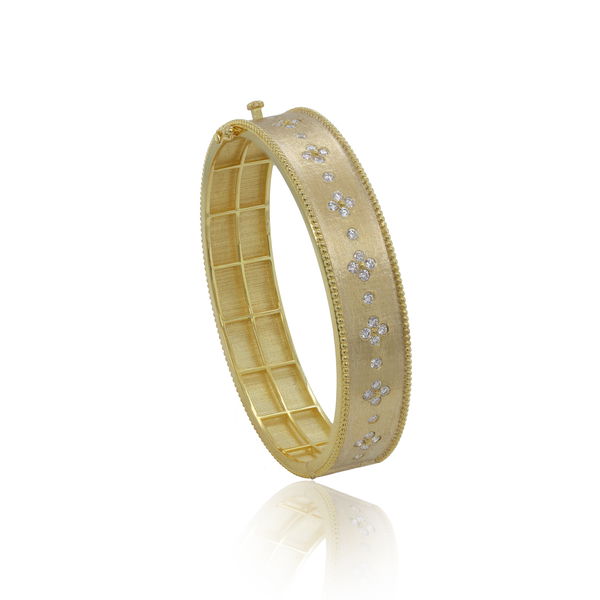 Closeup photo of Yellow Gold with Diamond Bracelet