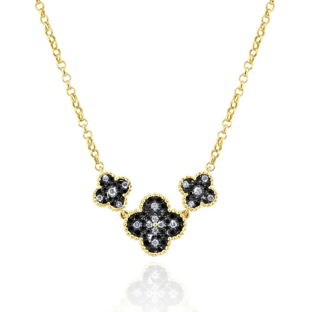 Black & White Diamond Necklace