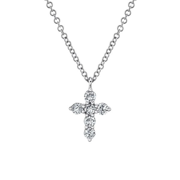 Closeup photo of Diamond Cross Necklace
