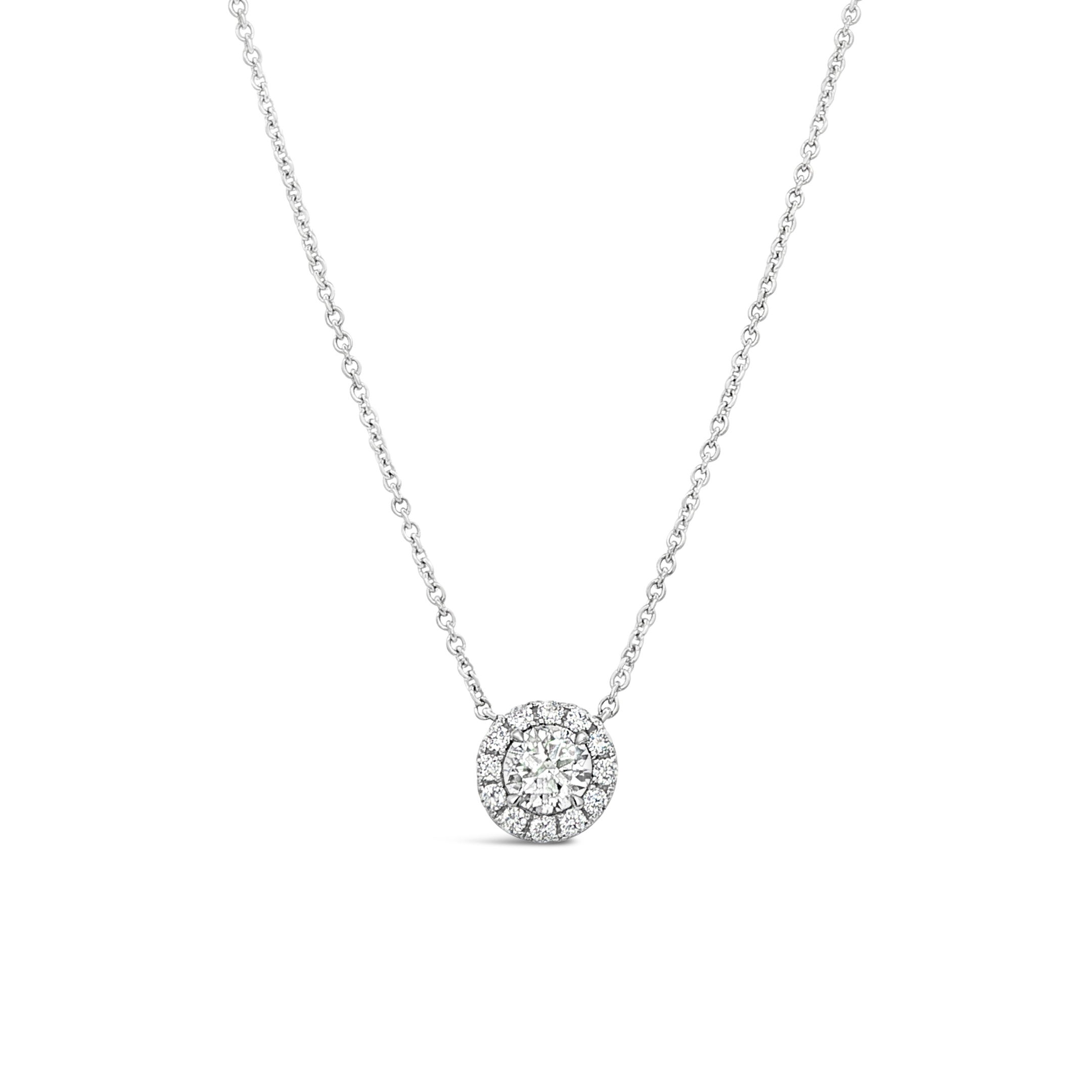 Diamond Halo Pendant