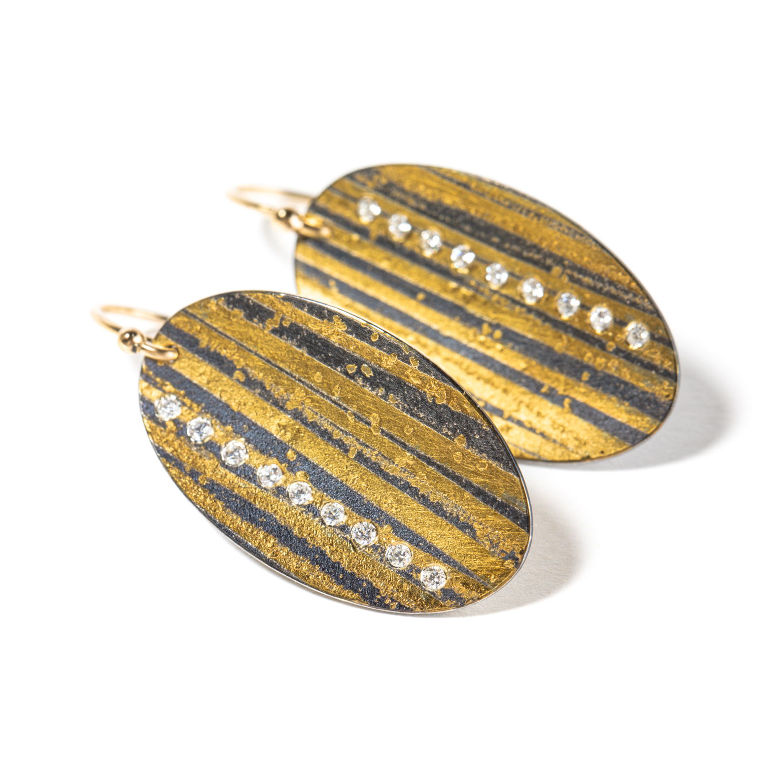 Oval Disc Earrings